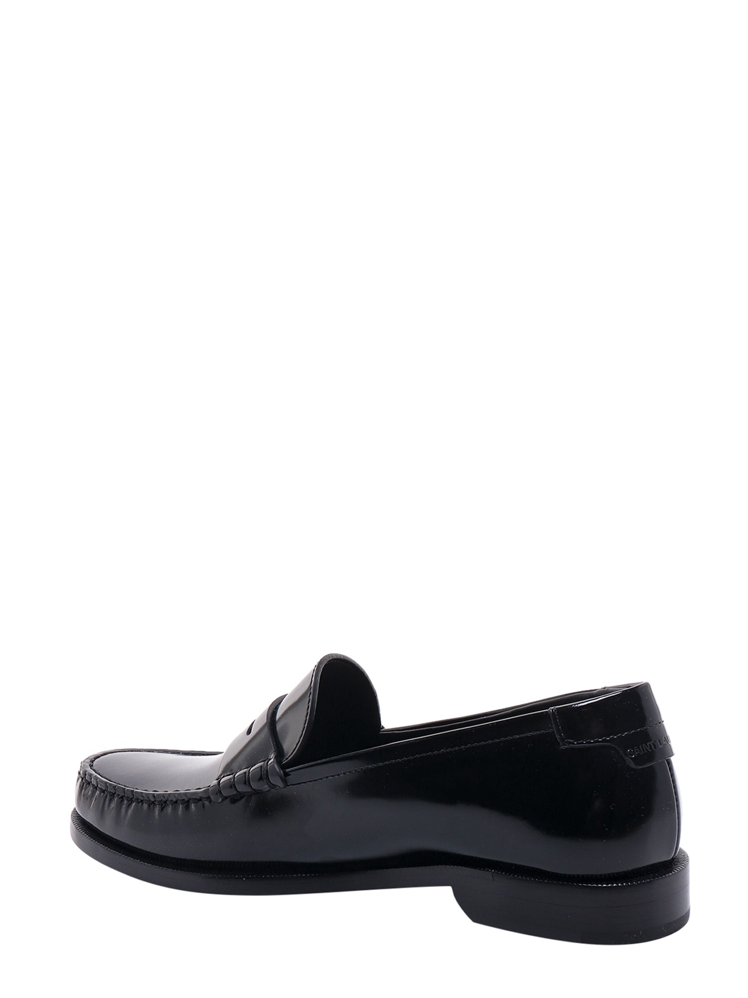 Shop Saint Laurent Monogram Loafer In Black