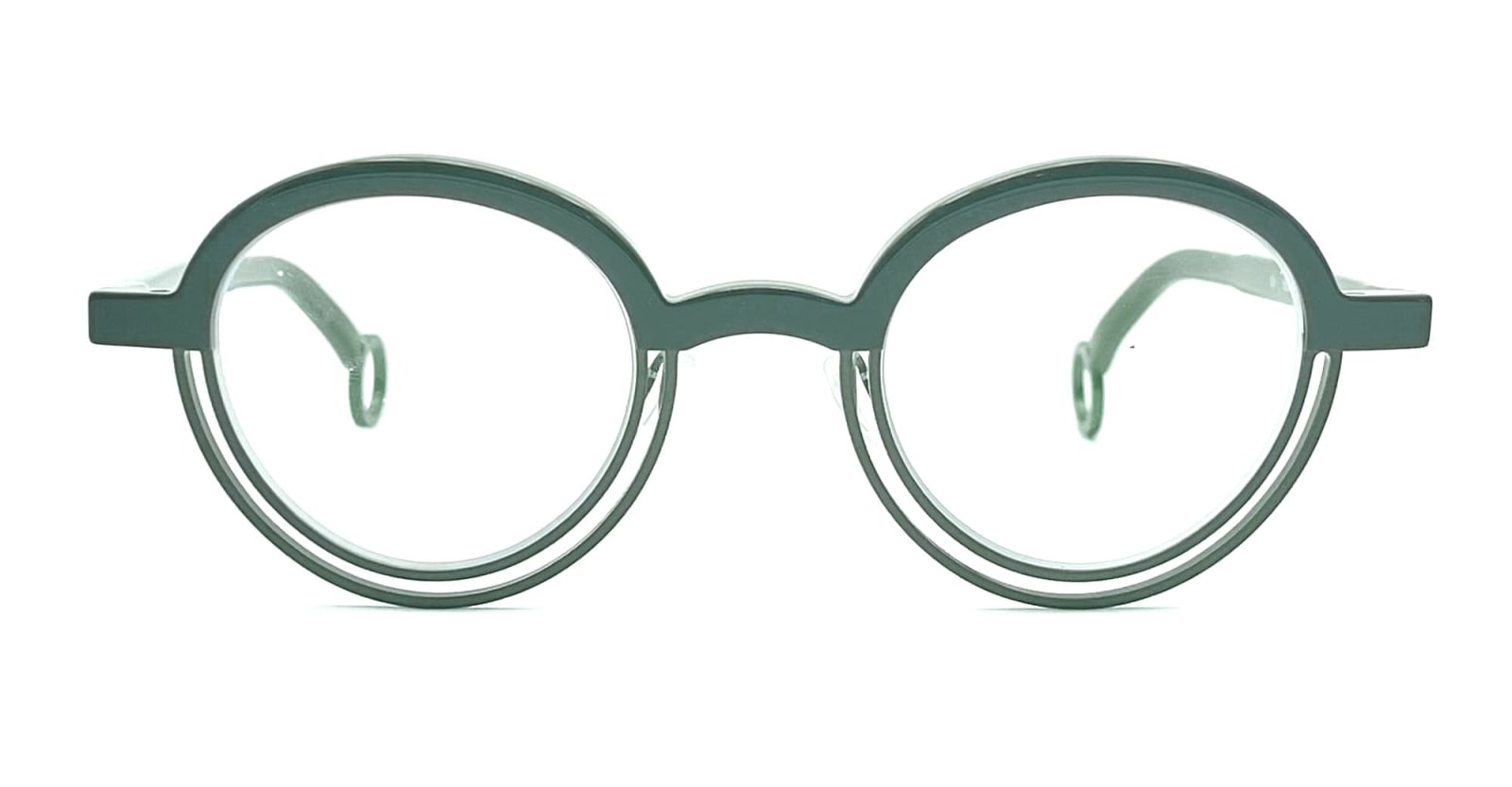 Shop Theo Eyewear Bumper - 10 Glasses In Green