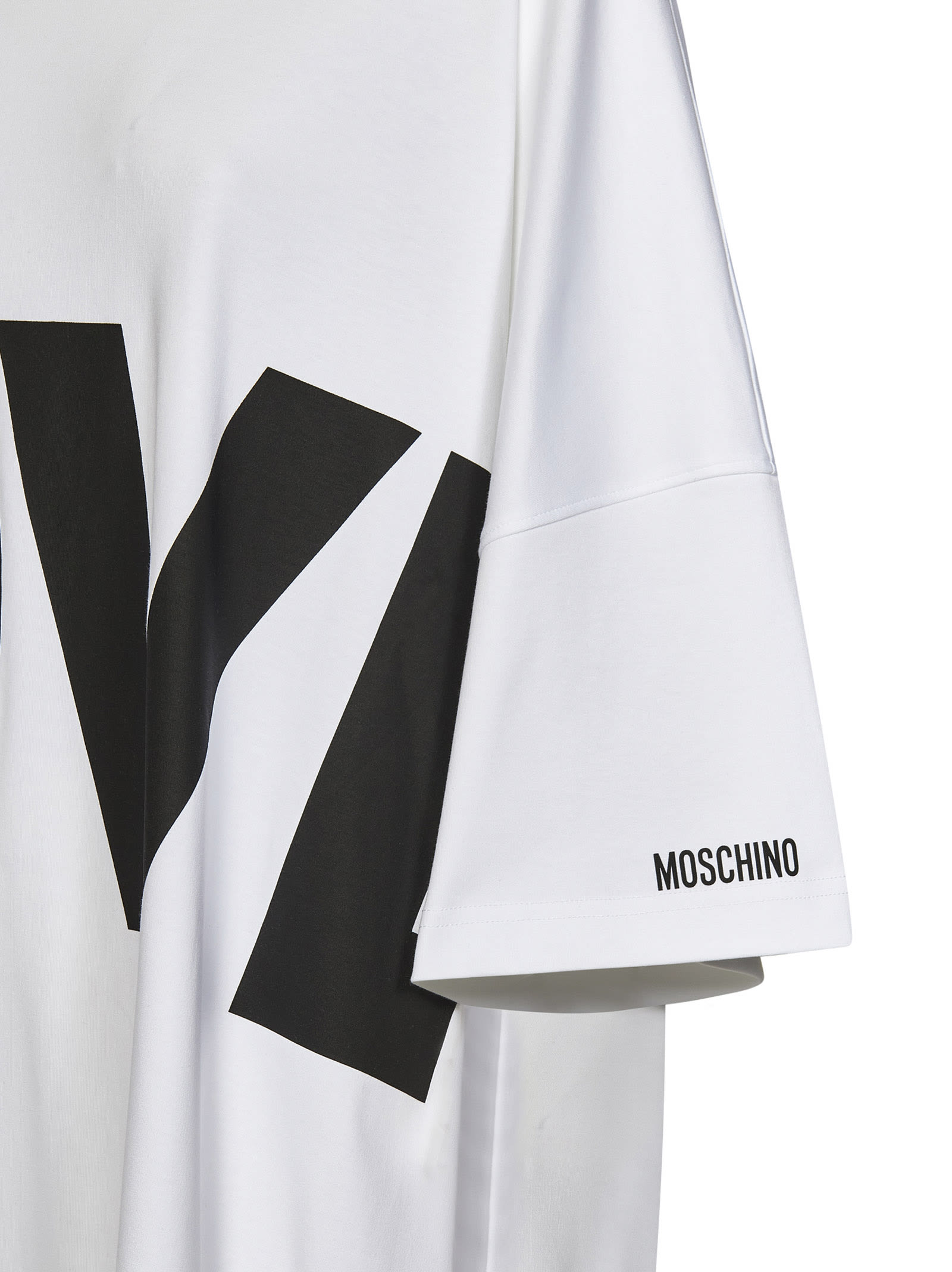 Shop Moschino Dress In White