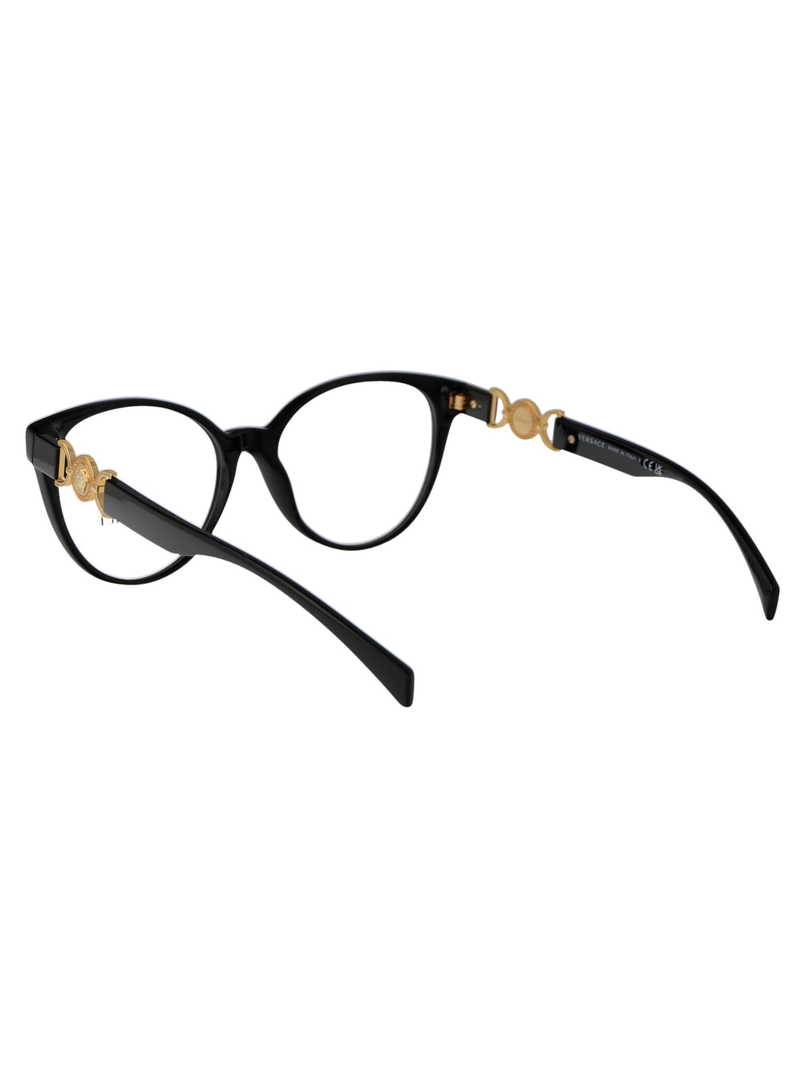 Shop Versace 0ve3334 Glasses In Gb1 Black
