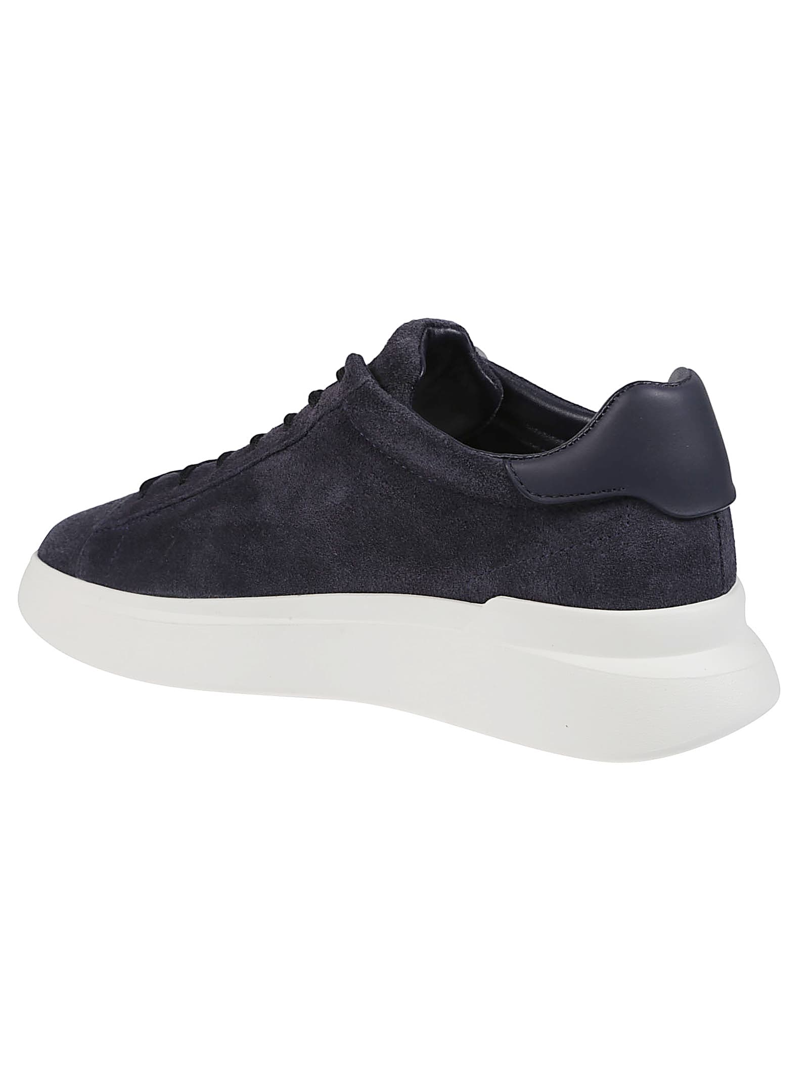 Hogan H580 Lace-up Sneakers With Distinctive Leather Logo In Transparent