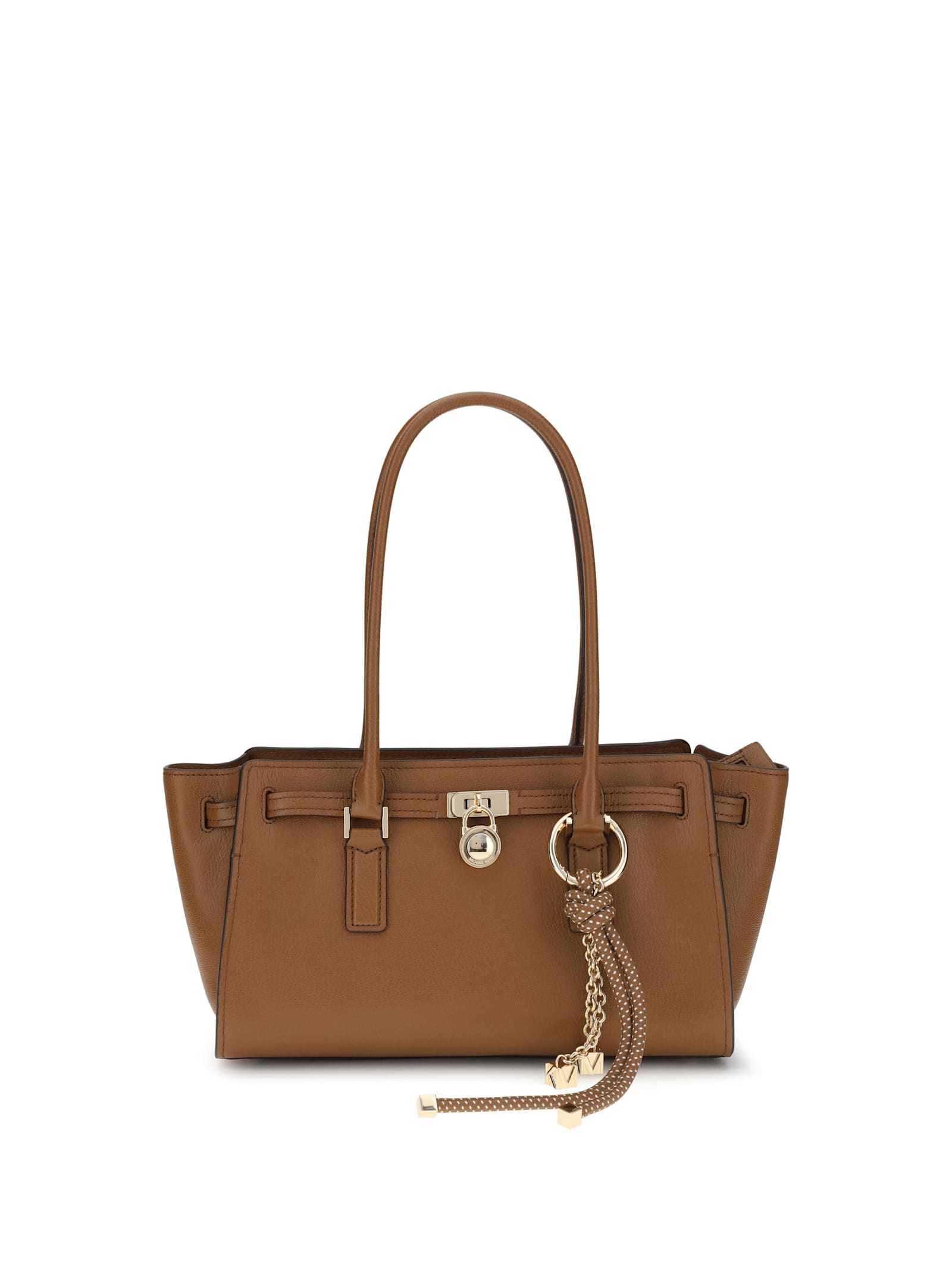 Michael Kors Hamilton Moderne Sm Ew Shoulder Tote In Brown