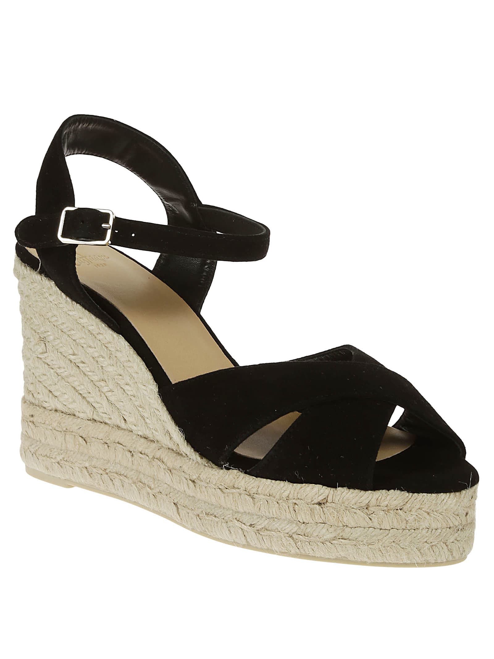 Castaã±er Buckle-fastening Platform Espadrilles In Negro