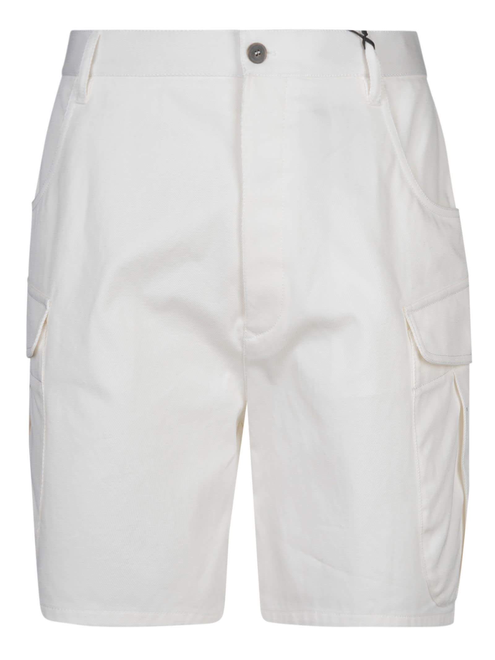 Giorgio Armani High Buttoned Shorts In Bn