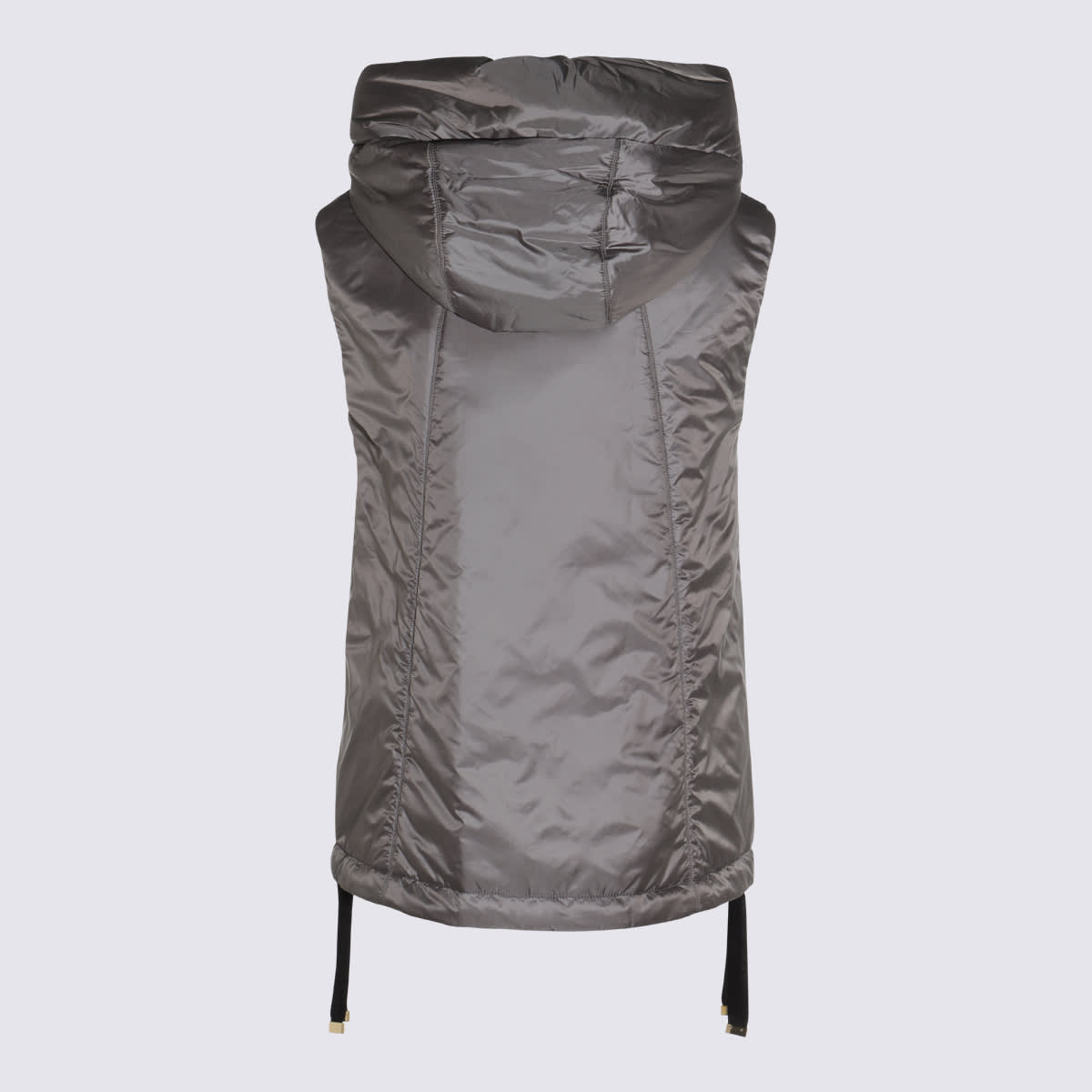 Max Mara The Cube Dark Grey Gringo Down Jacket In Brown