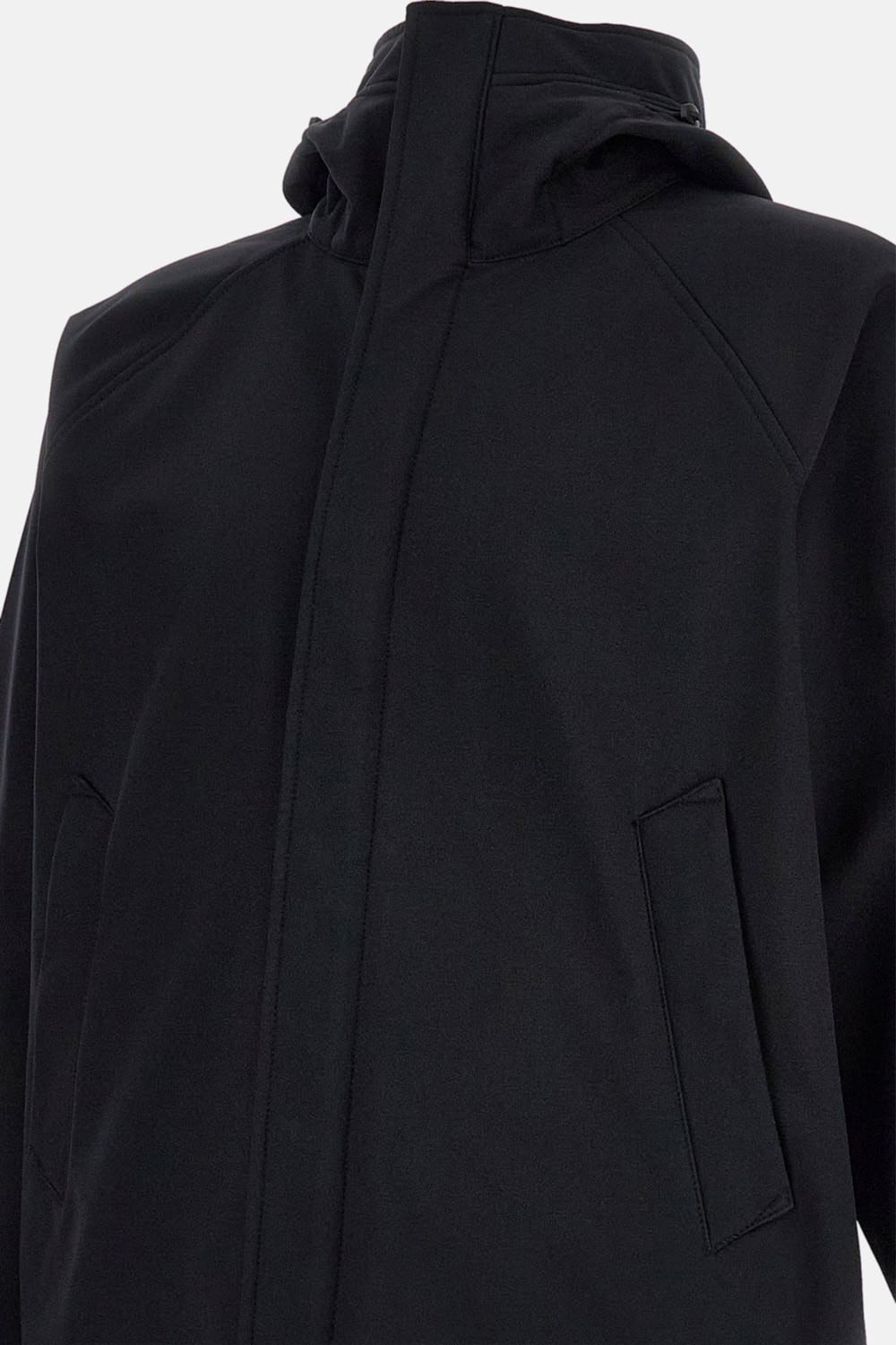 Stone Island Versatile Hooded Jacket Adjustable Features In Black