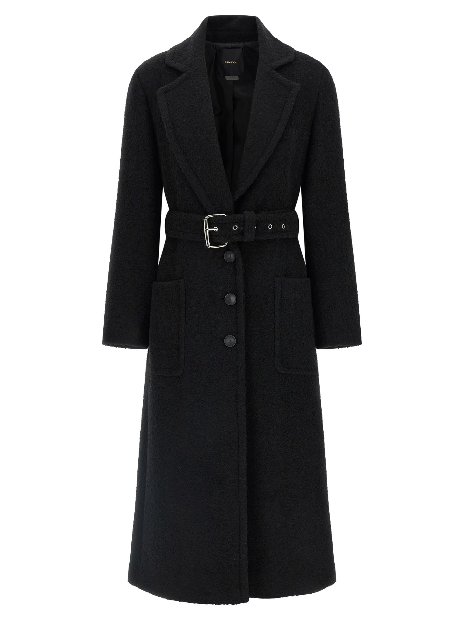 Pinko Cerfoglio Coat In Black