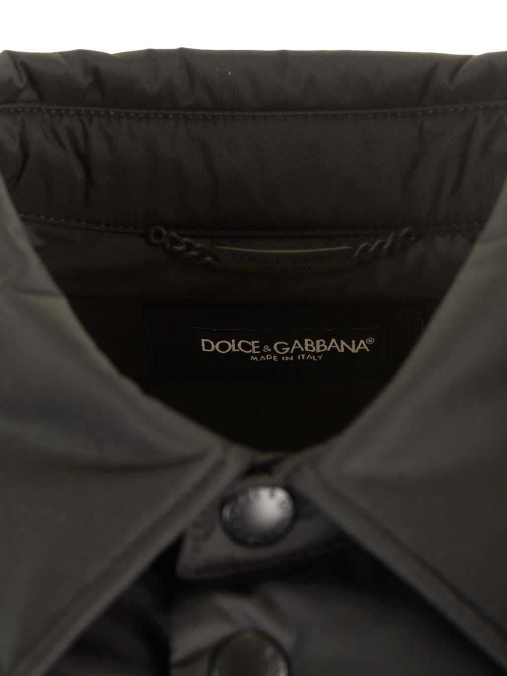 Shop Dolce & Gabbana Jacket In Satin In Black