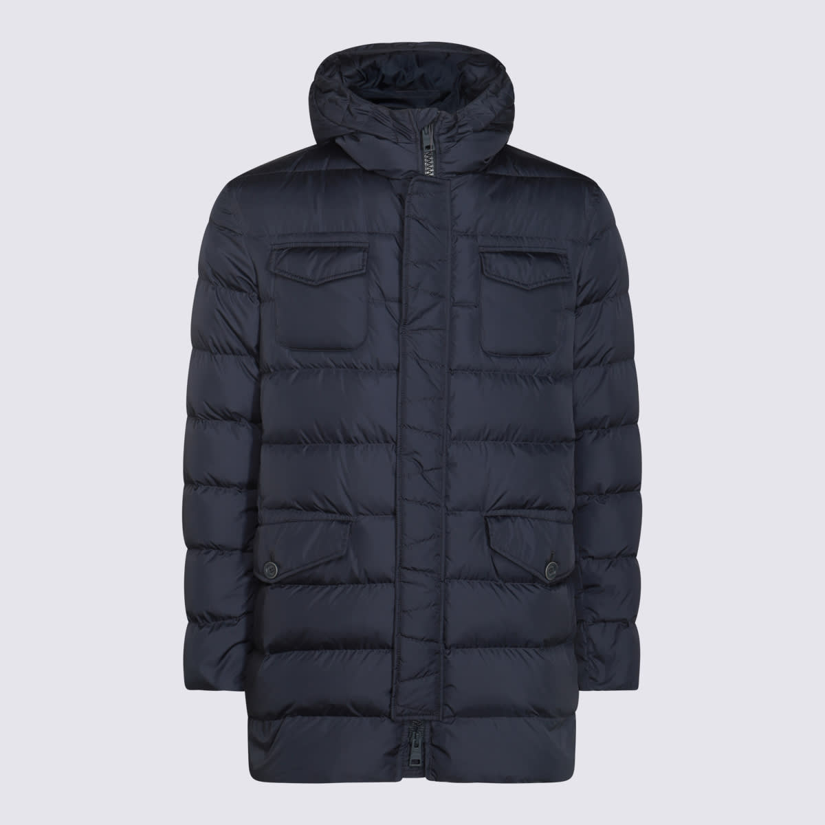 Shop Herno Blue Down Jacket