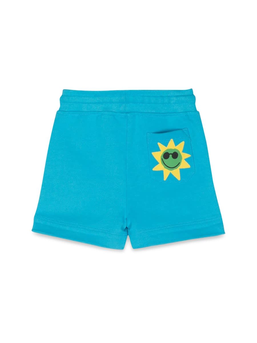 Stella Mccartney Jersey Shorts In Baby Blue
