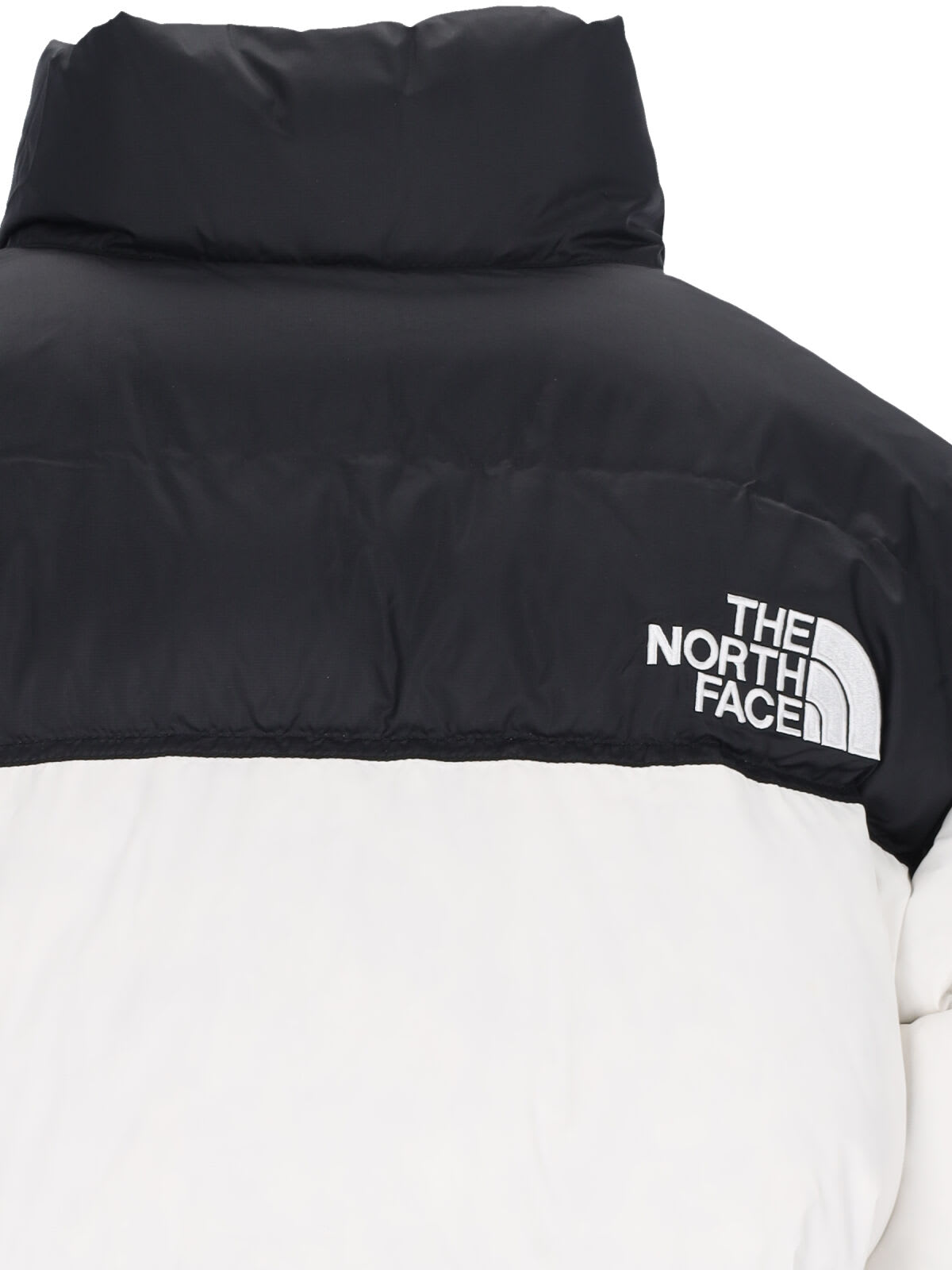 Shop The North Face Nuptse Short Down Jacket In White