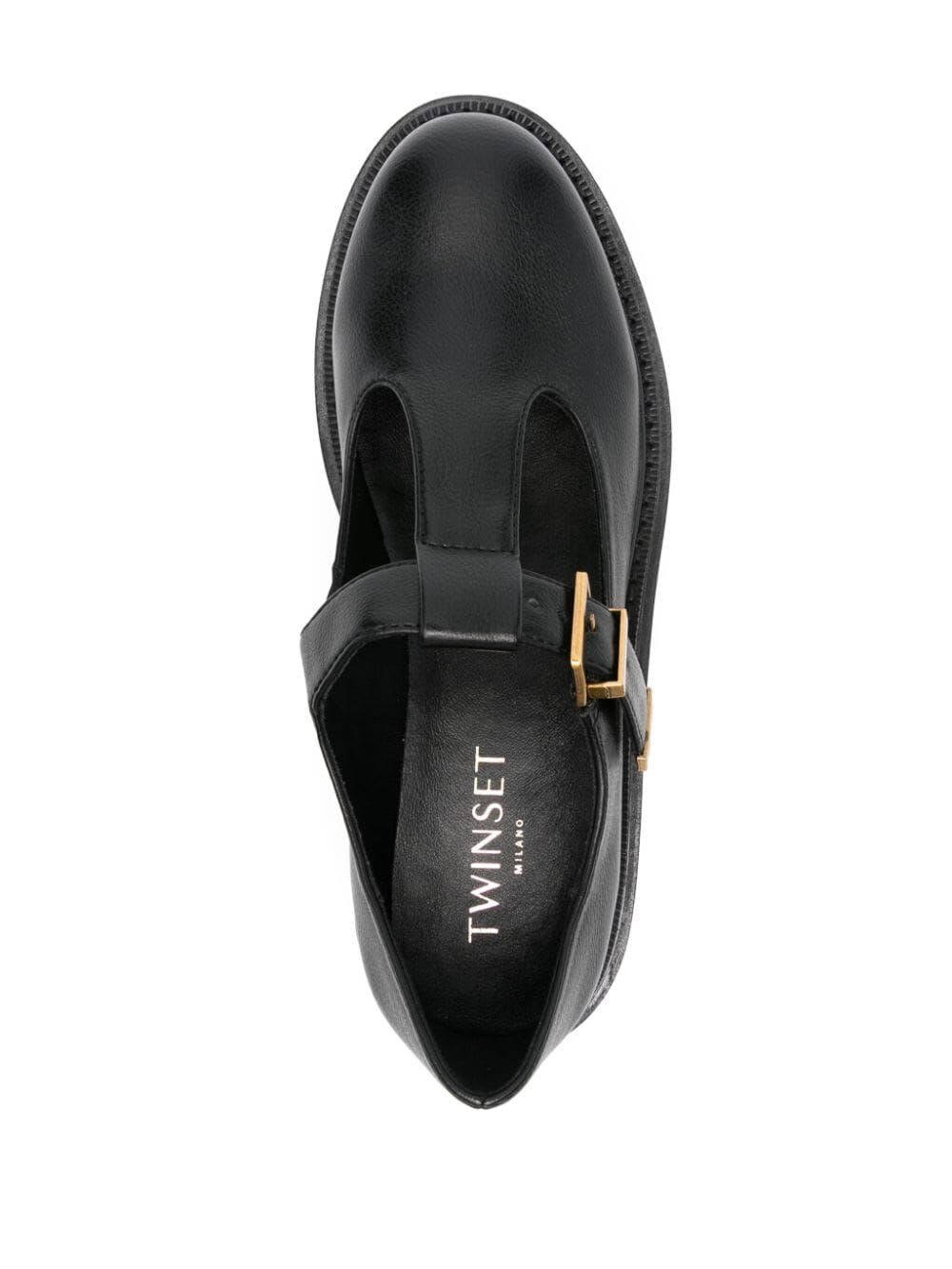 Shop Twinset Loafer In Black