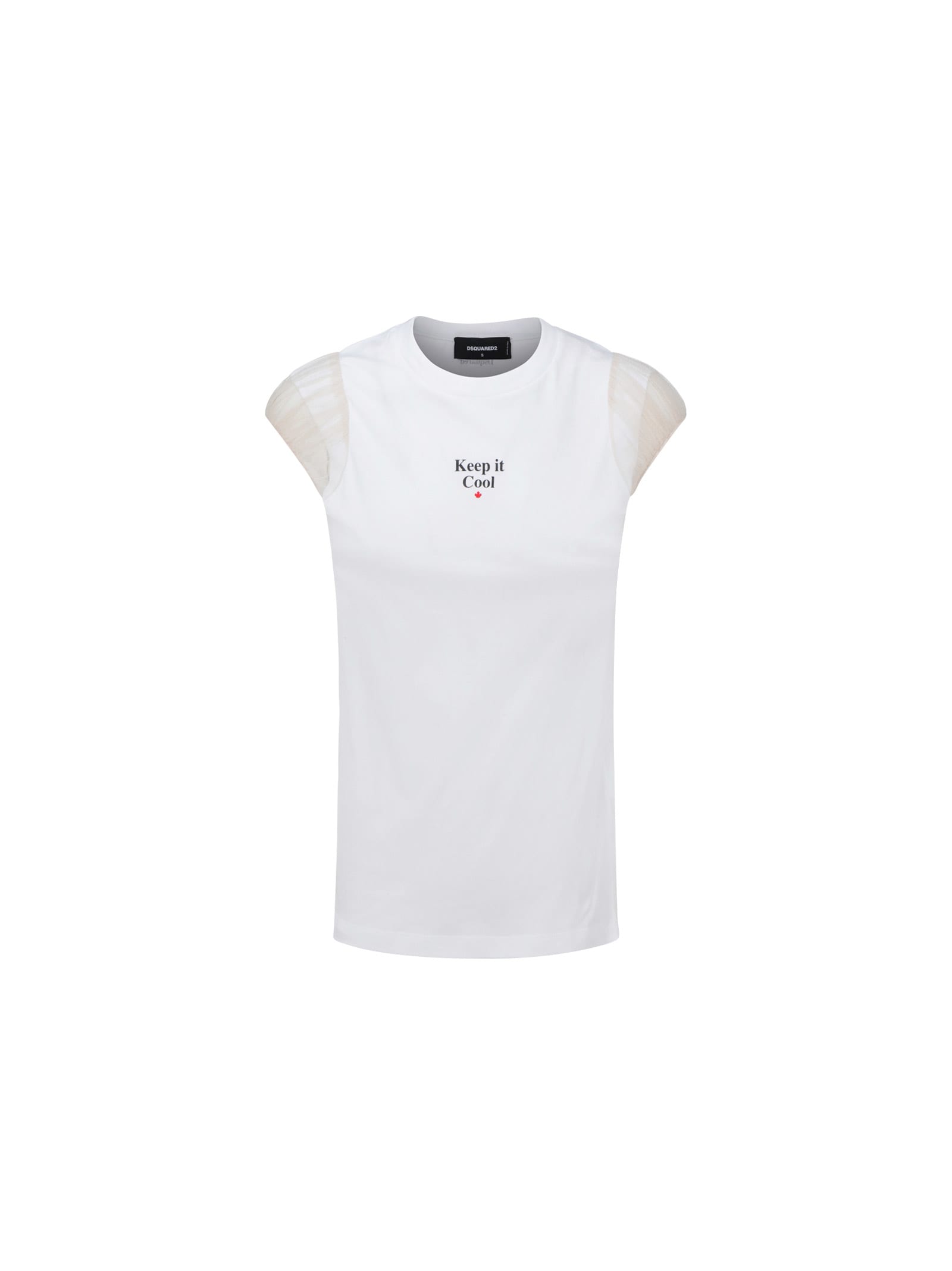 Dsquared2 Slogan Print T-shirt In Off White