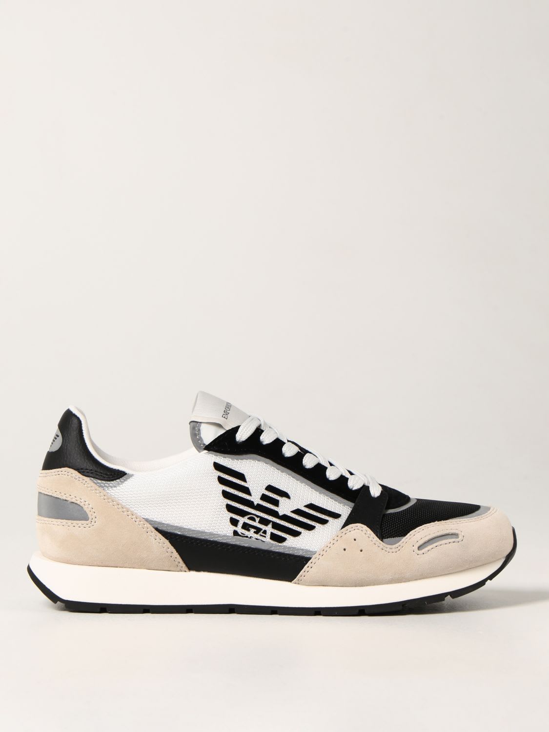emporio armani suede trainers