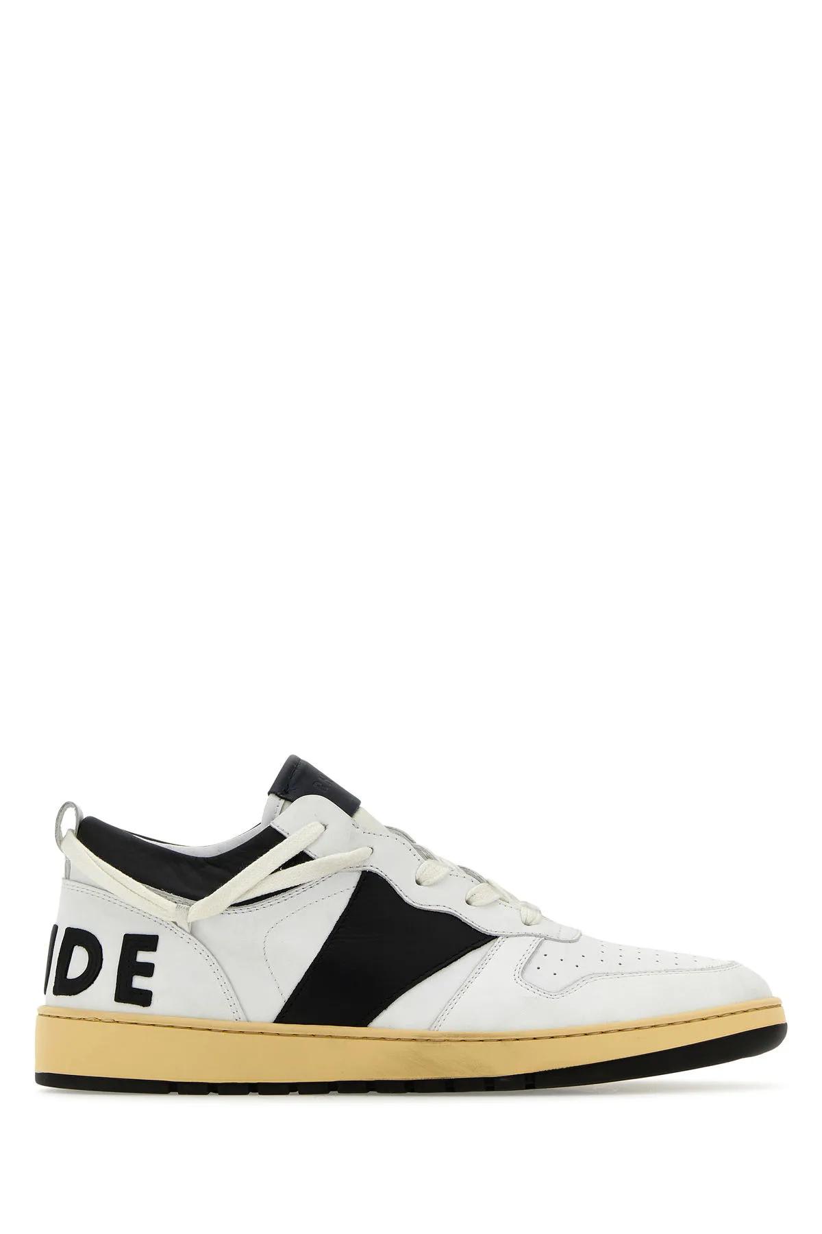 Rhude Two-tone Leather Rhecess Sneakers