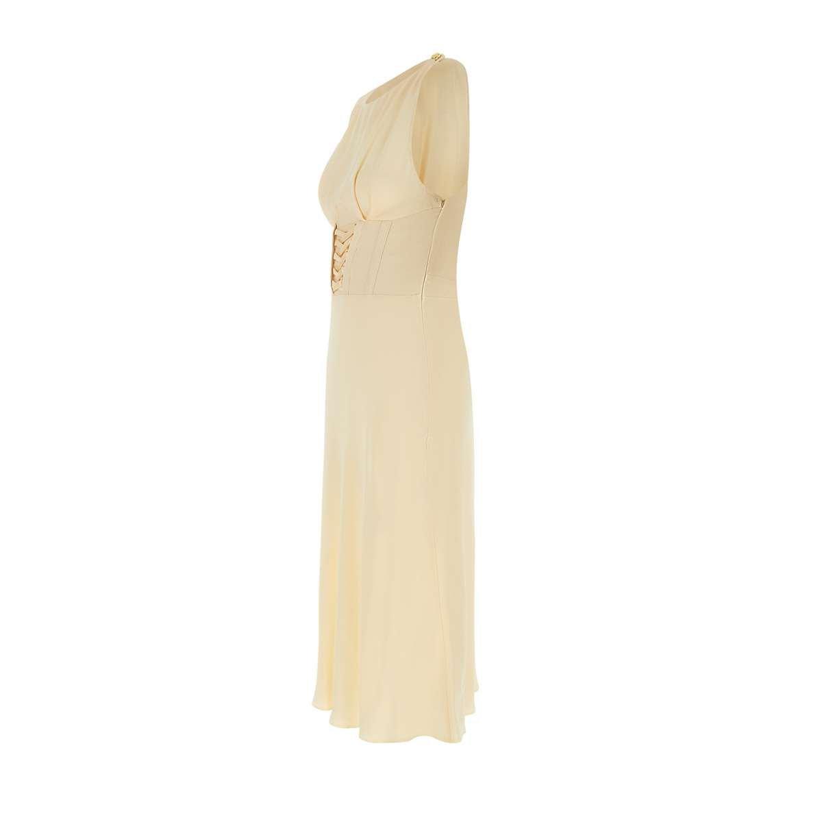 Shop Elisabetta Franchi Crêpe-back Satin Dress