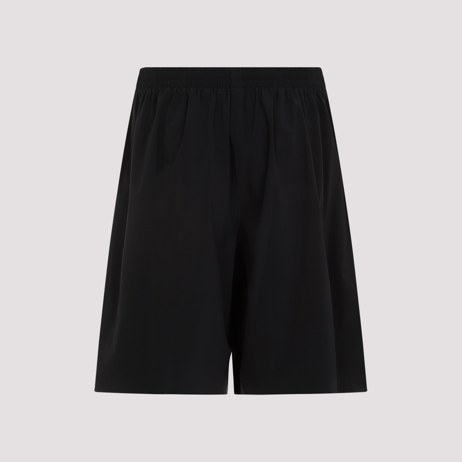 Shop Balenciaga Stretch Shorts In Black