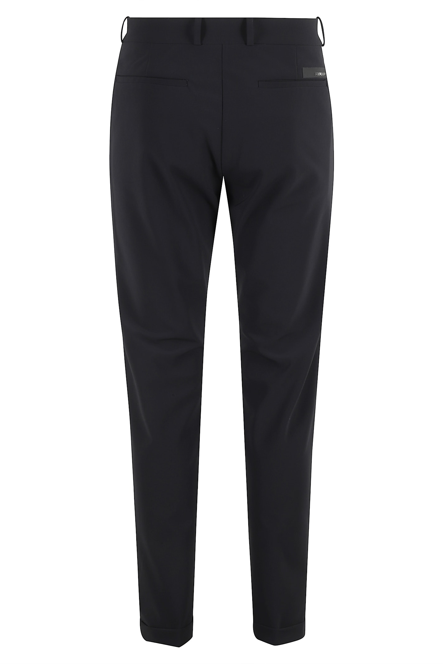 Rrd - Roberto Ricci Design Terzilio Turn-up Hem Chino Pants In Black
