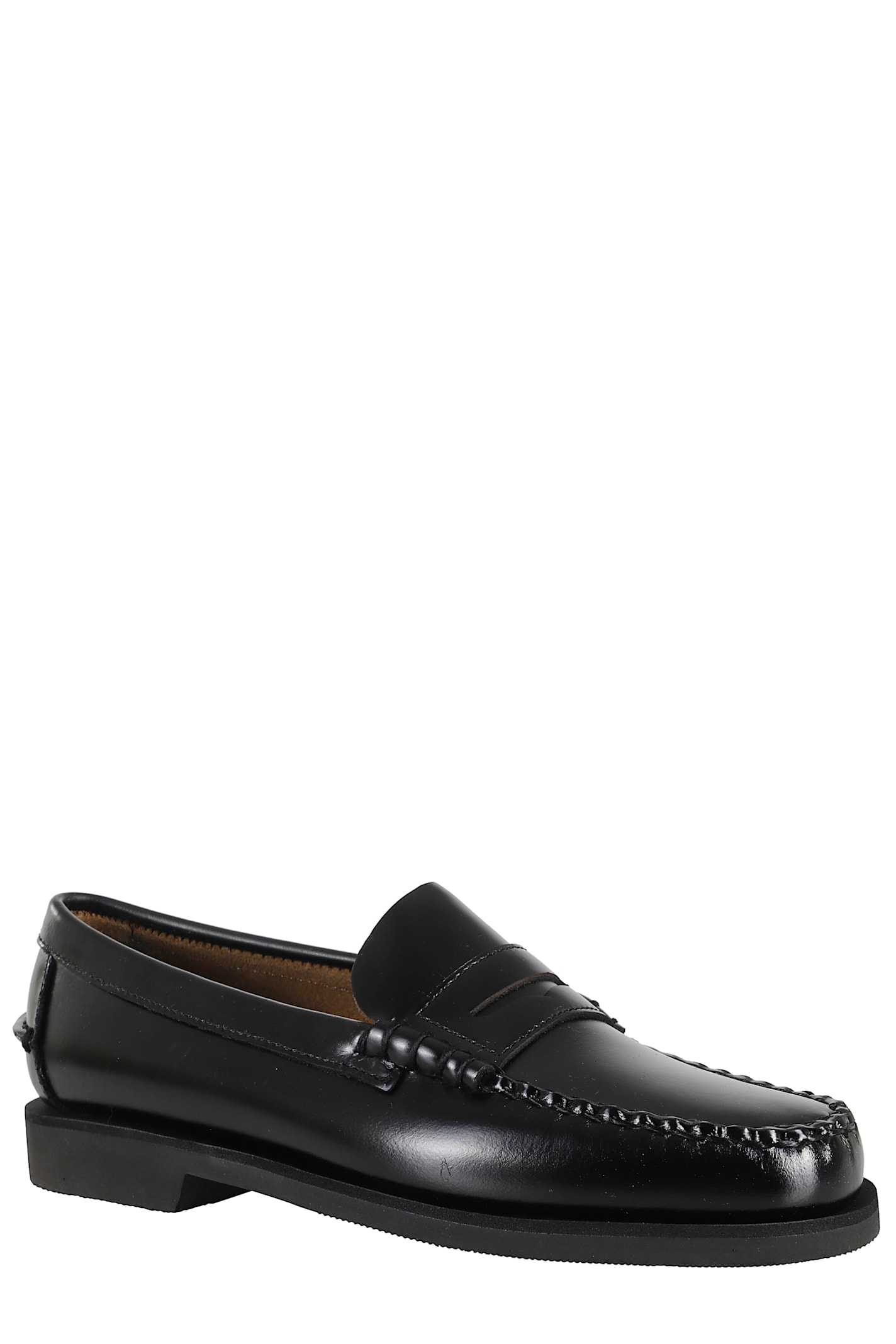 Sebago Classic Dan Leather Loafers In Black