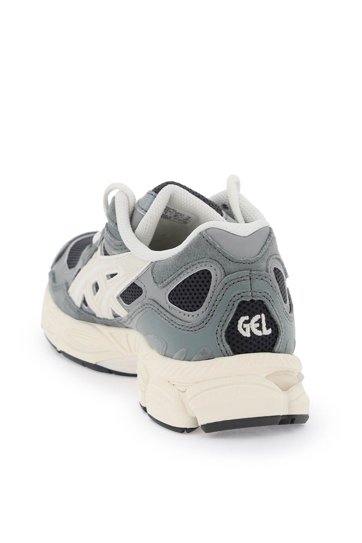 Shop Asics Gel-nyc Sneakers In Graphite Grey Smoke Grey (black)