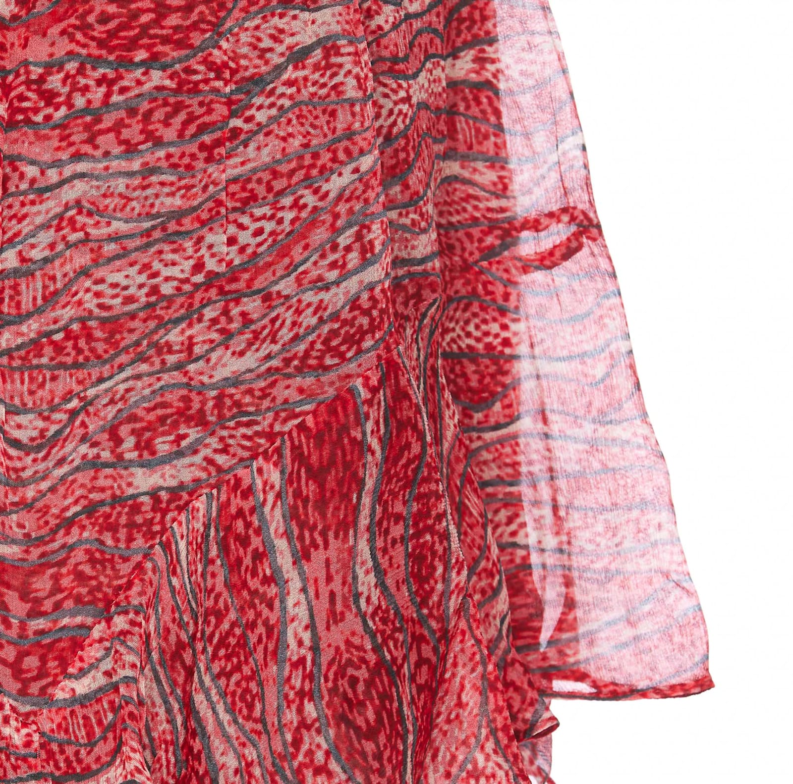 Isabel Marant Étoile Sornel Ruffled Printed Shorts In Red
