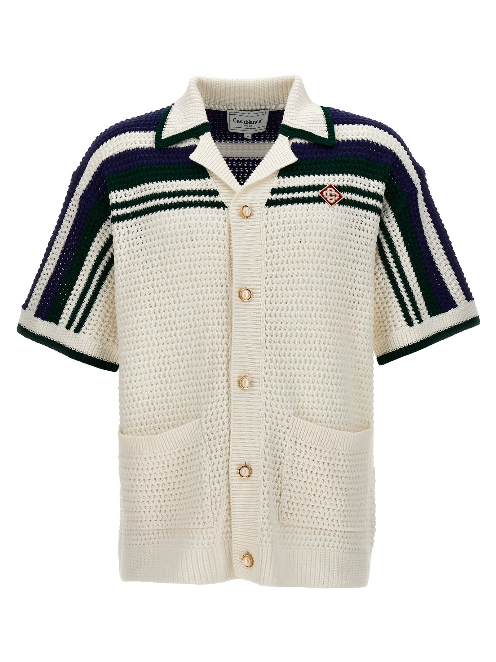 Casablanca Crochet Tennis Shirt