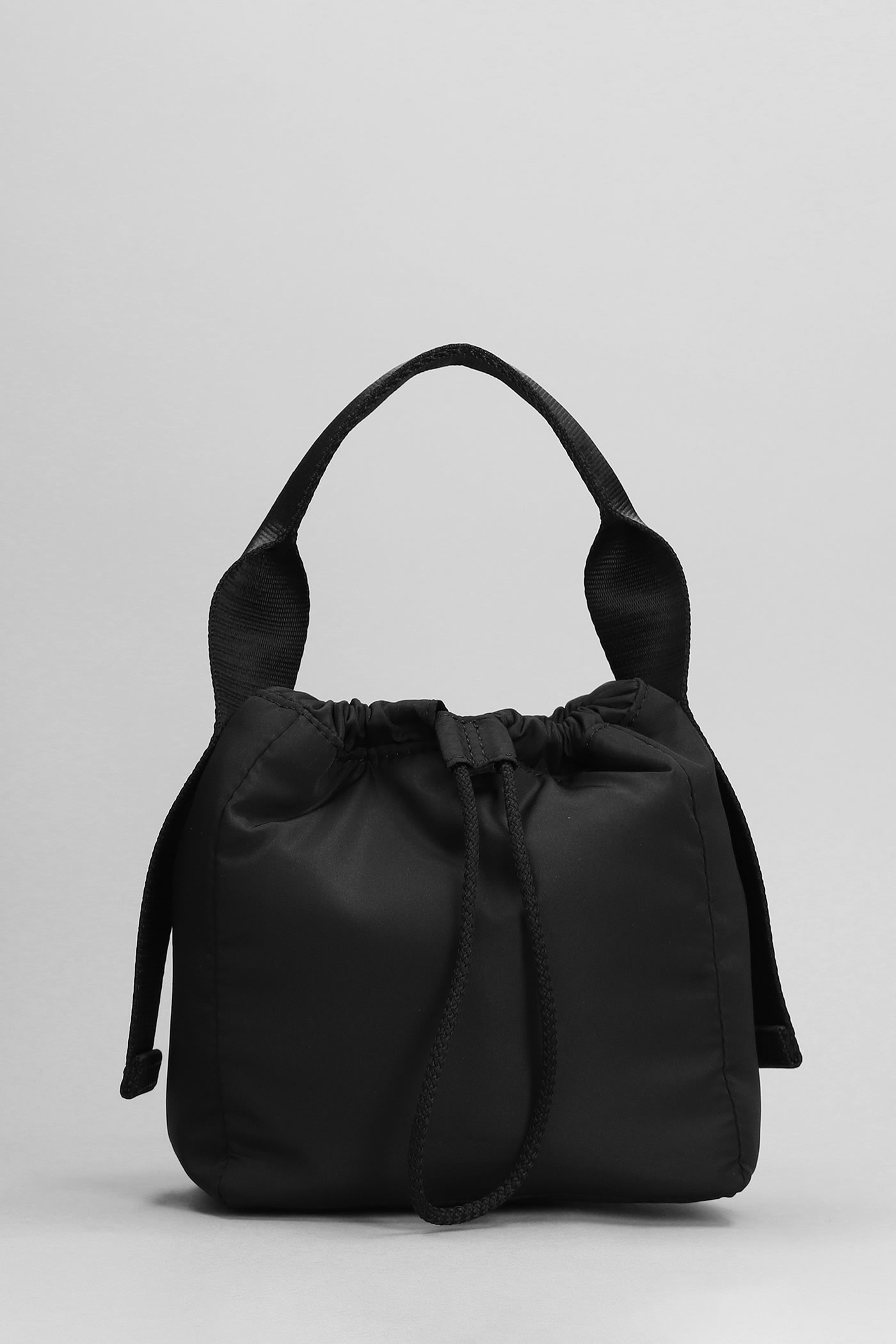 Shop Ganni Hand Bag In Black Polyester