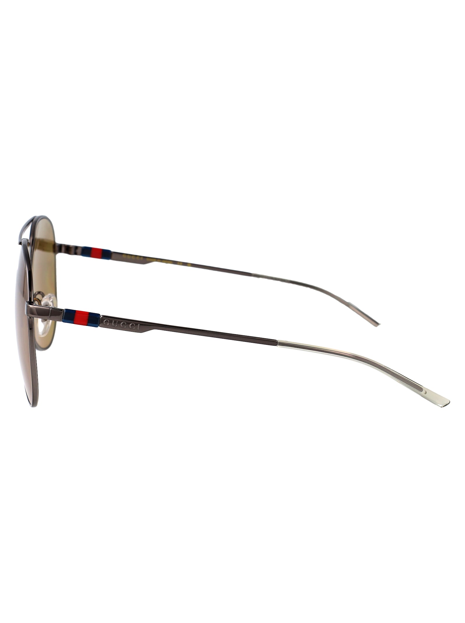 Gucci Gg1677s Sunglasses In Ruthenium-ruthenium-brown