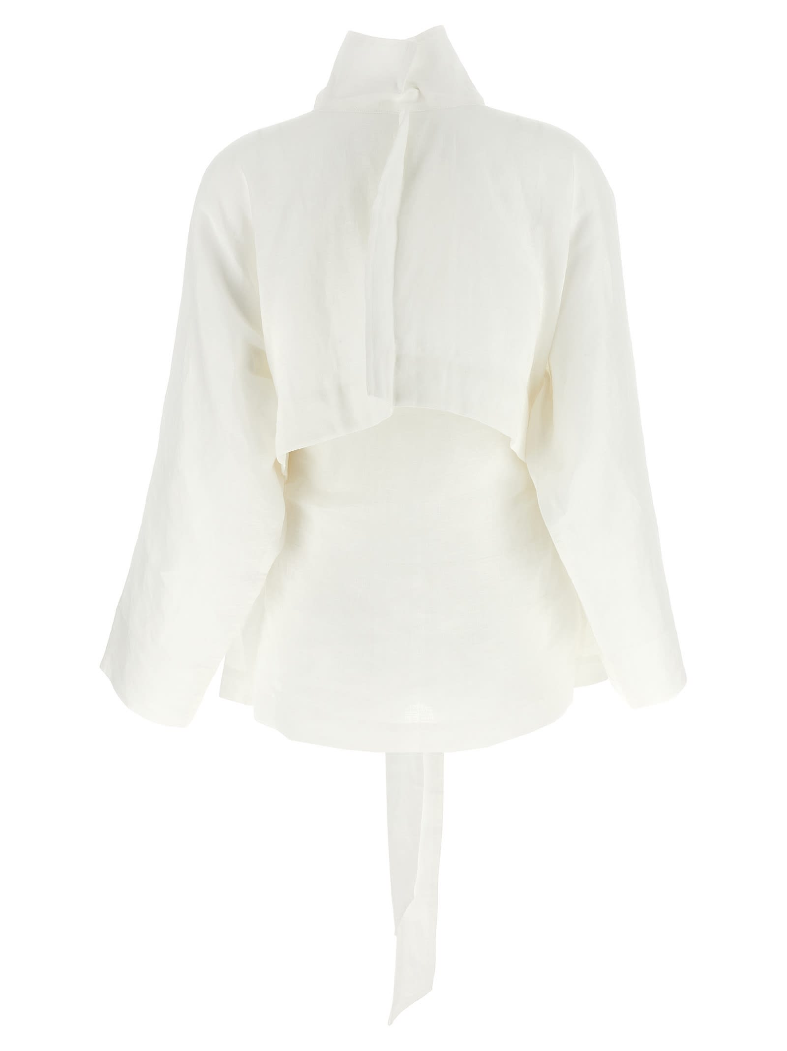 Issey Miyake White Hempen Jacket