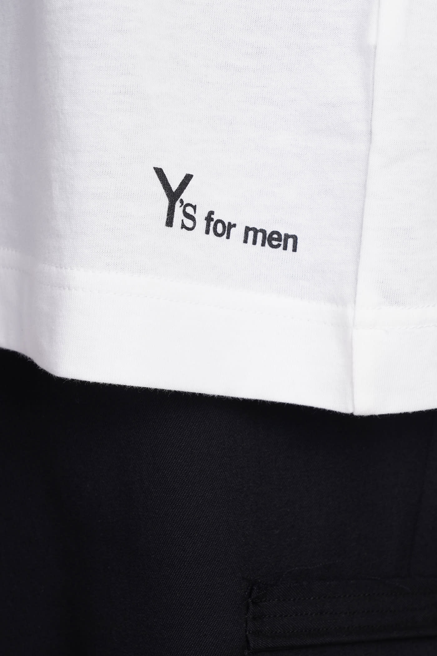 Shop Yohji Yamamoto T-shirt In White Cotton