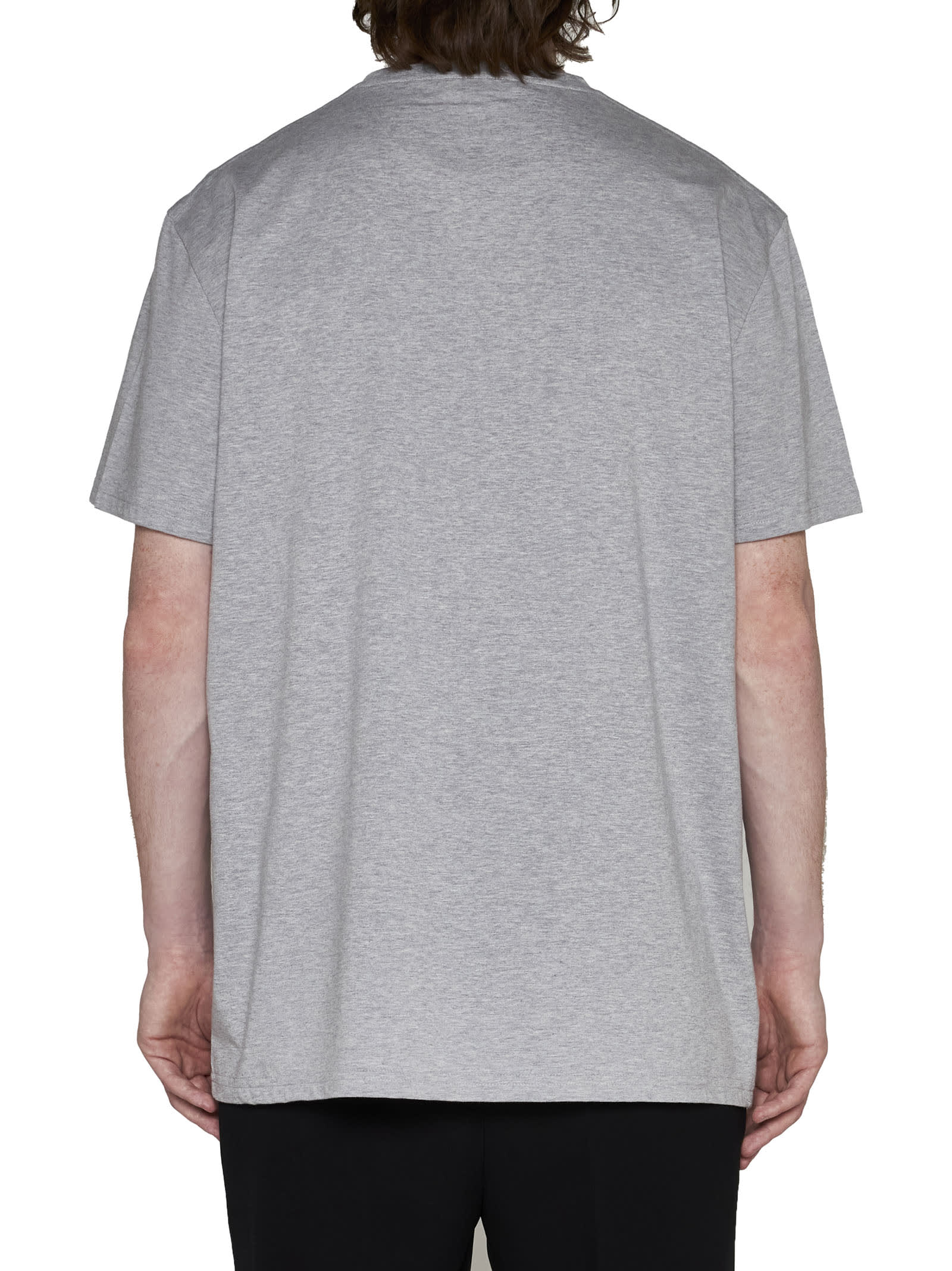 Alexander Mcqueen Alexander Mc Queen Graffiti T Shirt In Grey