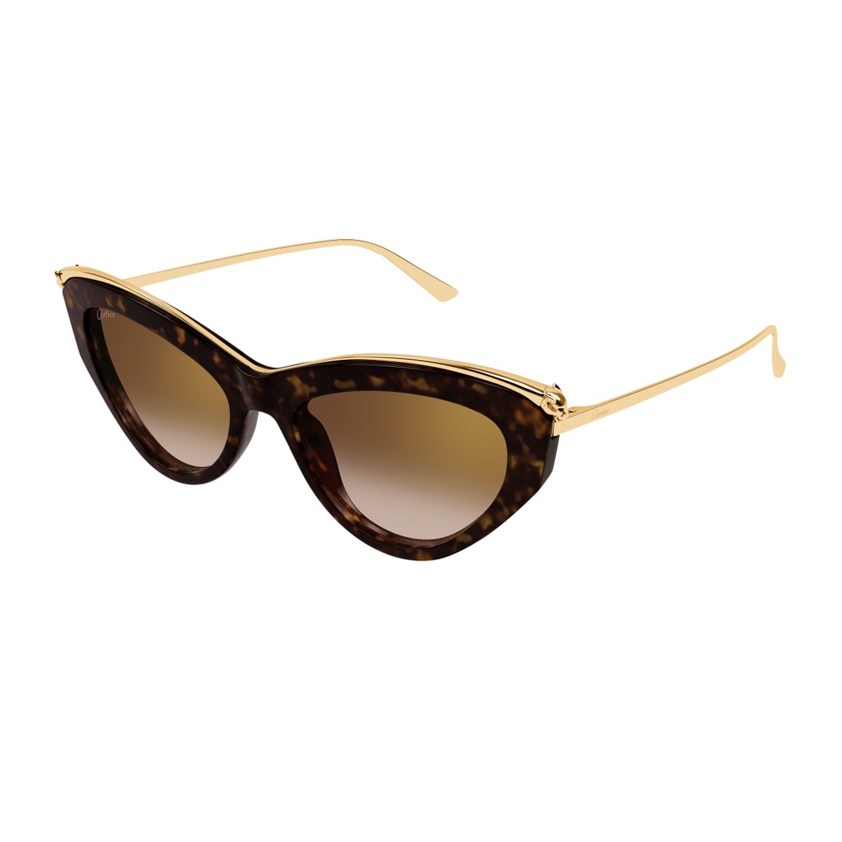 Cartier Ct0596s Panthere De Sunglasses In Brown