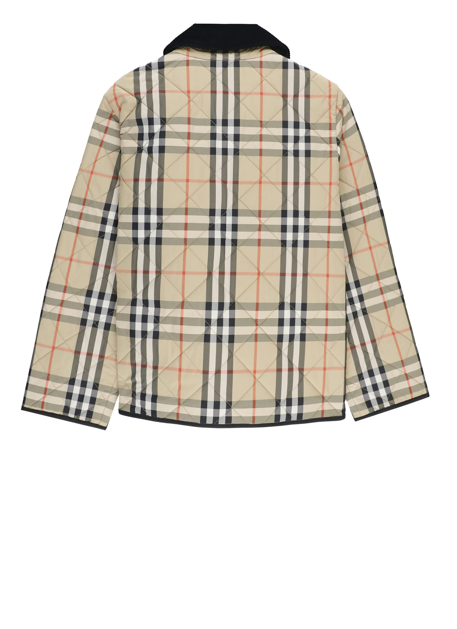 Burberry Milo Check Quilted Jacket In Neutral