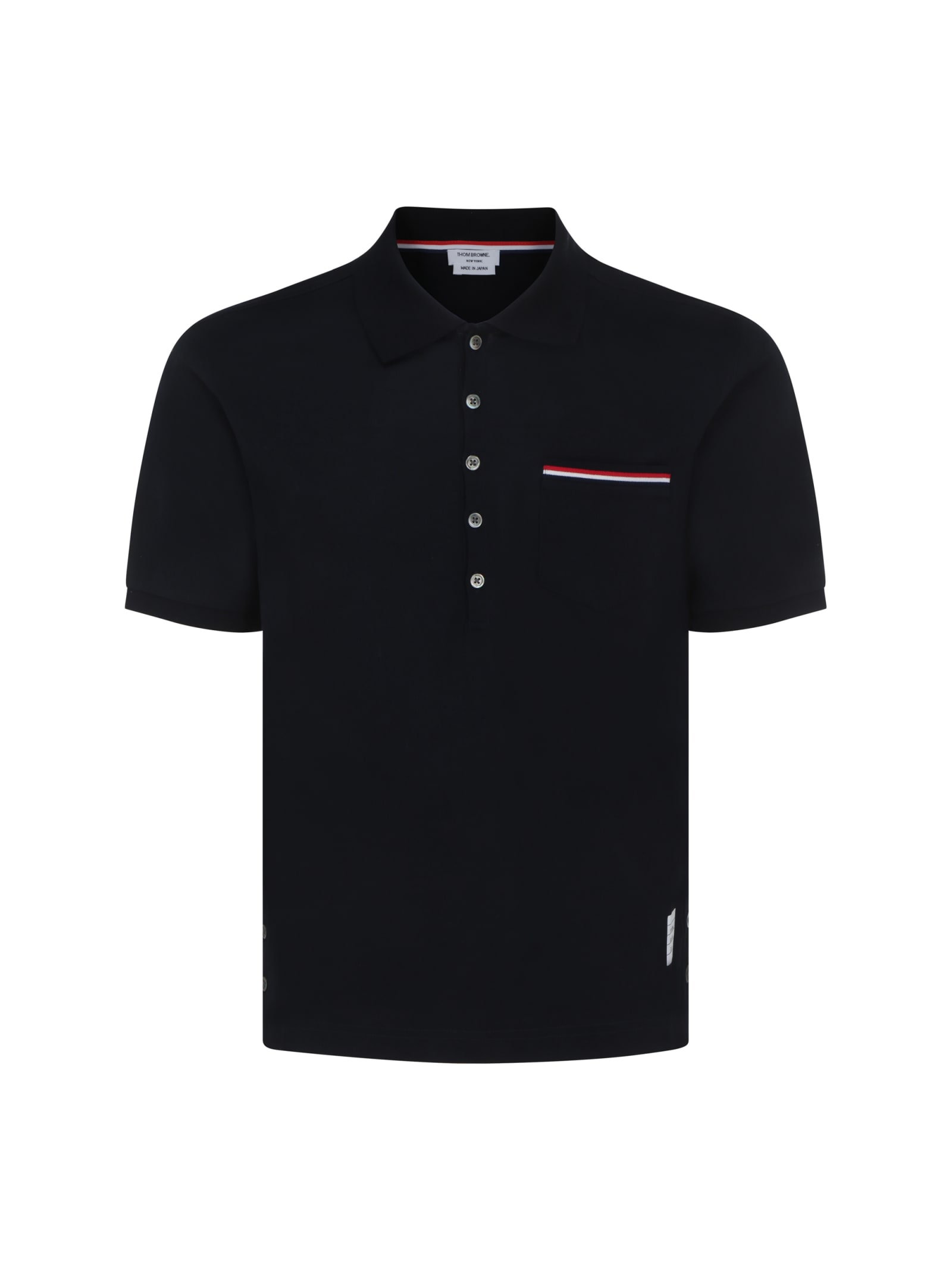Thom Browne Polo Shirt In Black