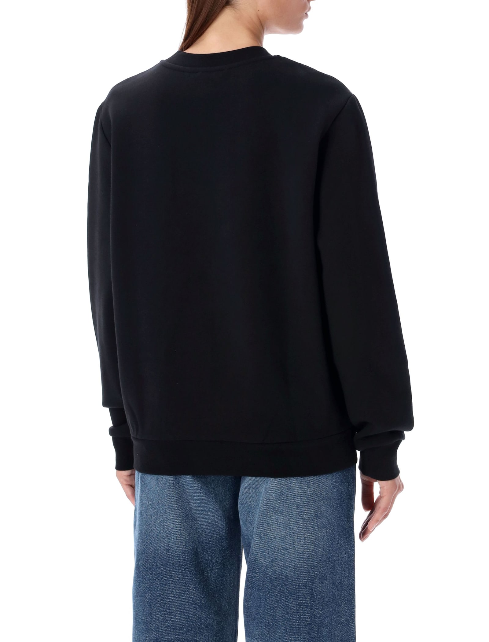 Shop Apc Standard Item Sweatshirt In Noir/blanc