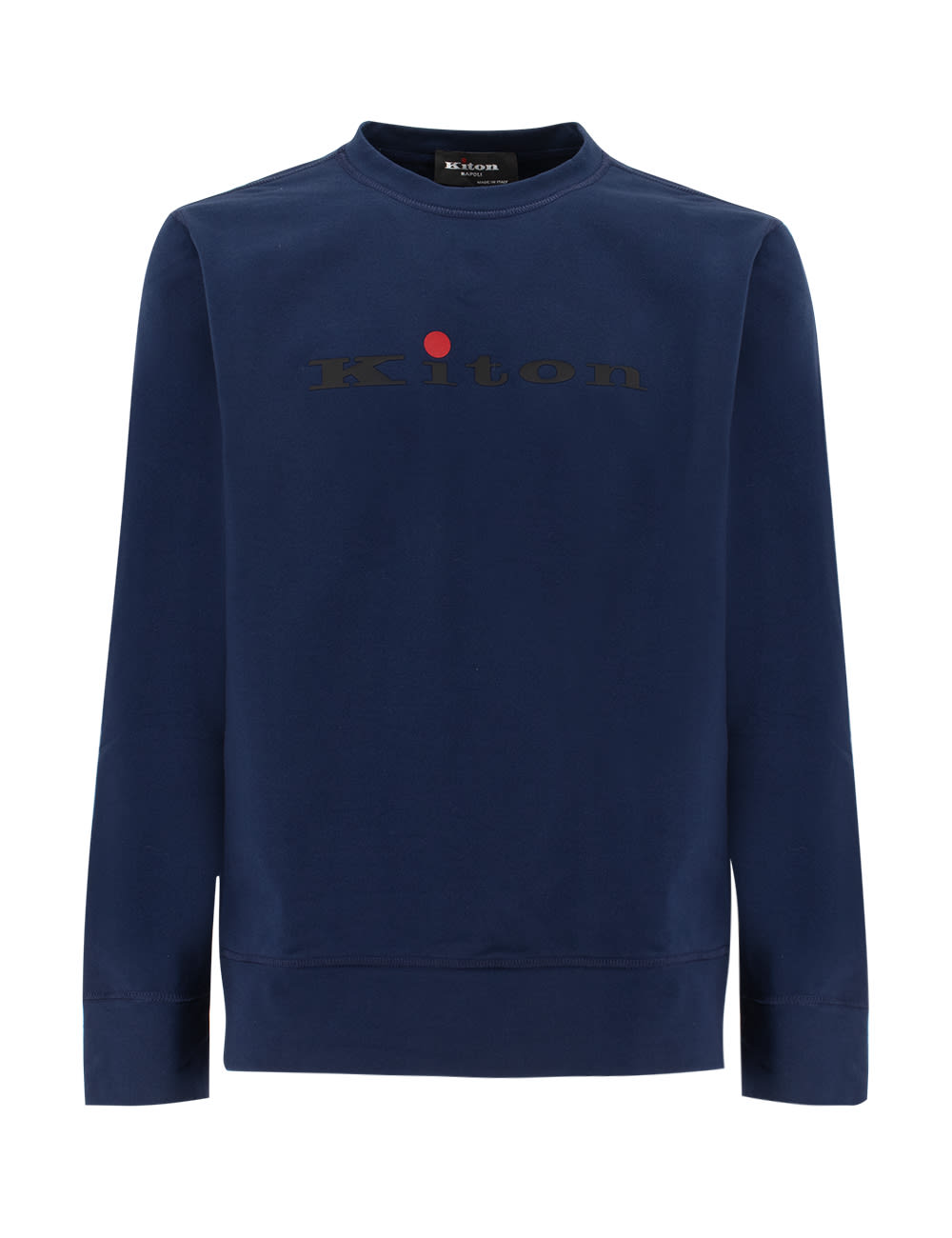 Shop Kiton Sweatshirt In Navy Blue