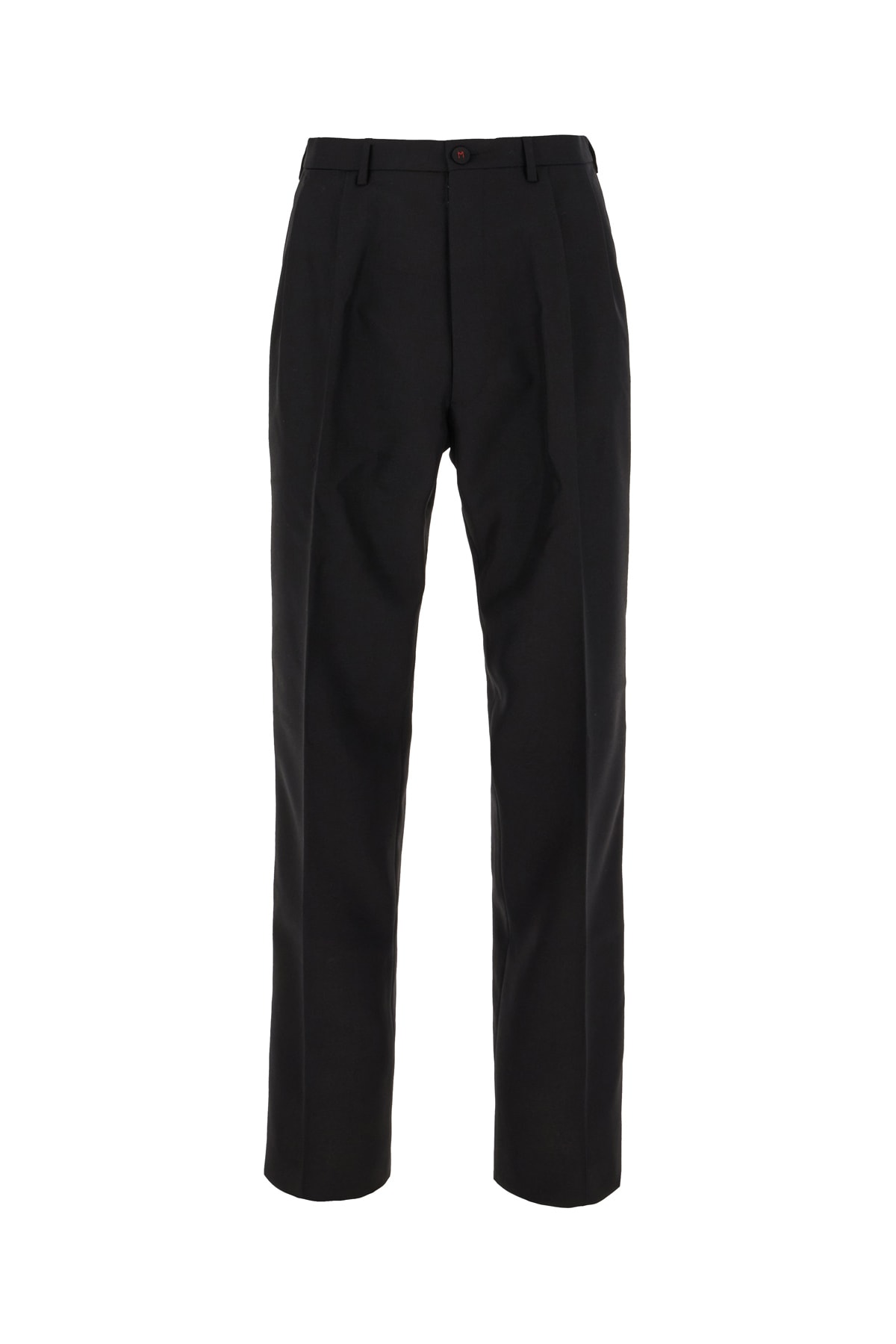 Maison Margiela Black Wool And Mohair Pants In 900