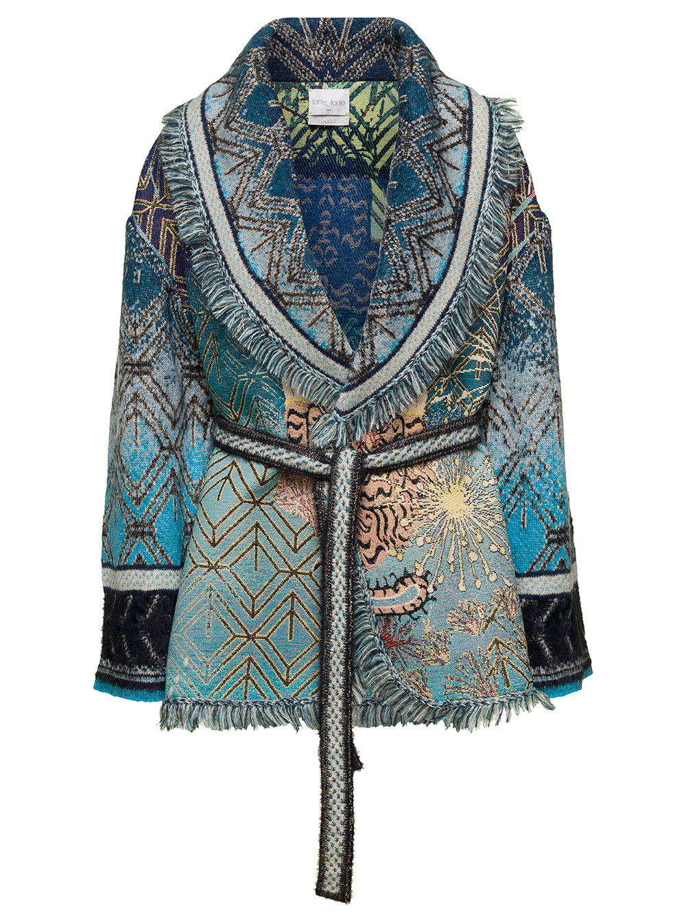 Forte Forte Forte_Forte a Leopard In The Stars Multicolor Belted 