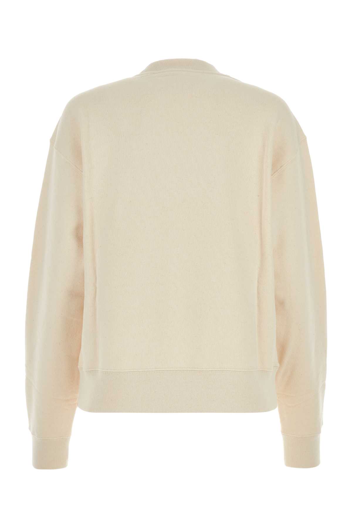 Shop Jil Sander Ivory Cotton Oversize Sweatshirt In 279
