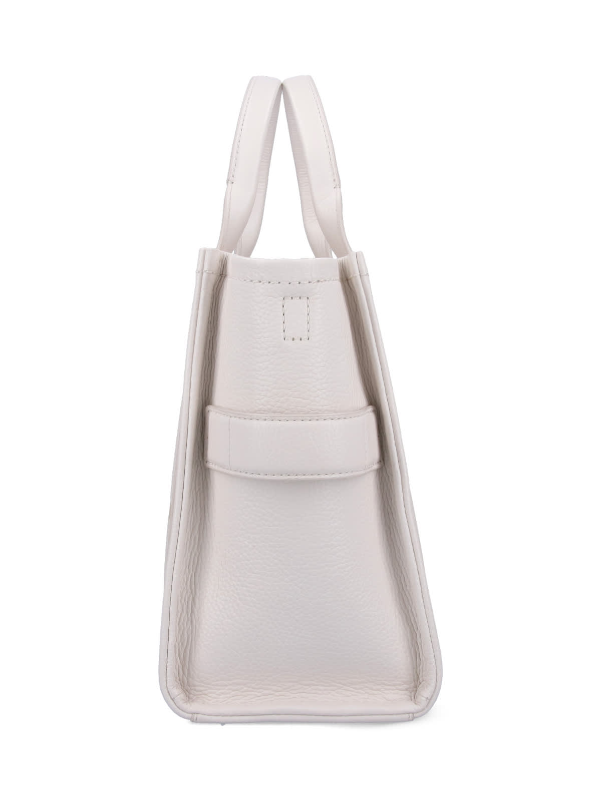 Shop Marc Jacobs The Medium Tote Bag In Cotton/silver