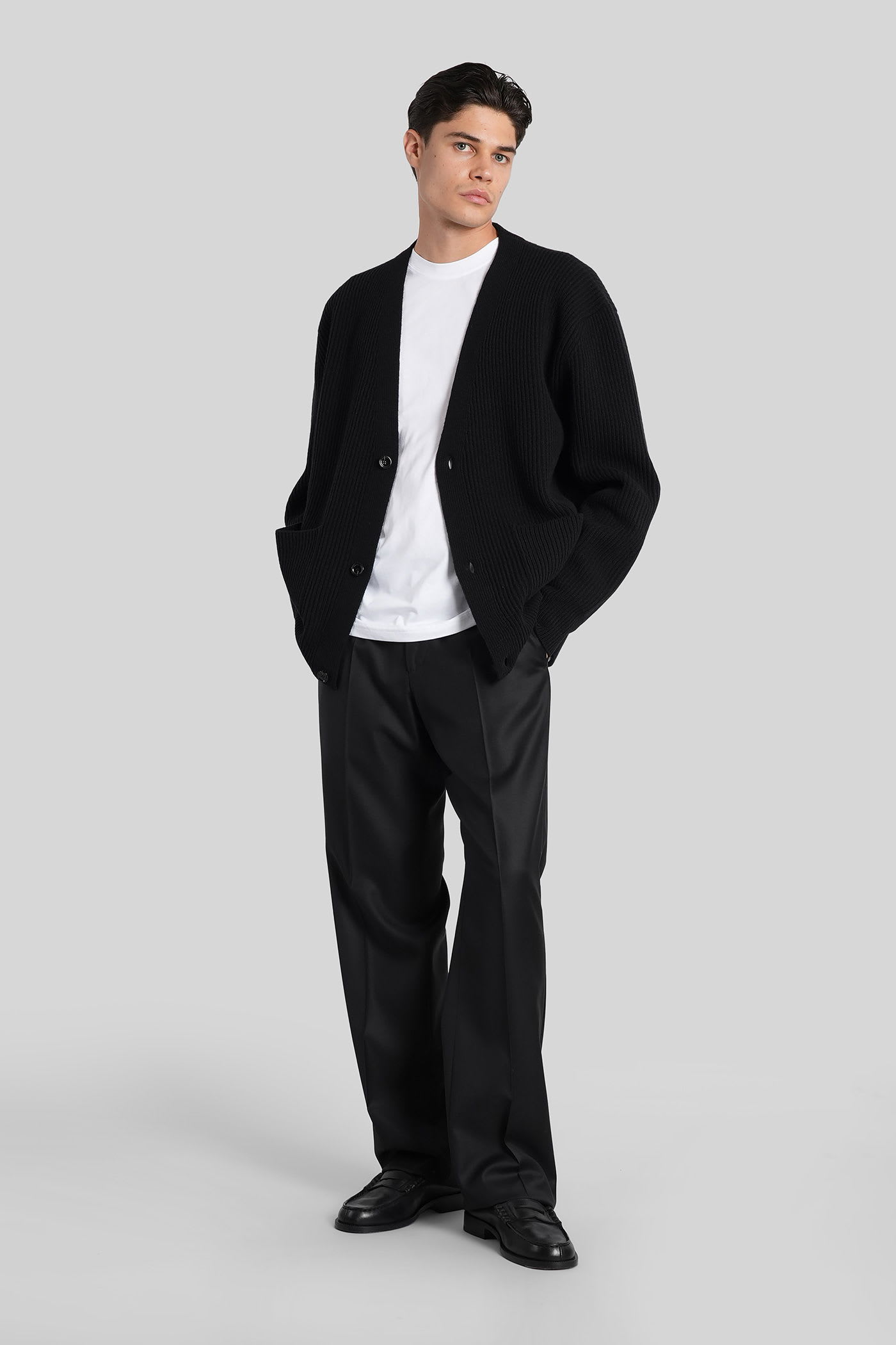 Lardini Long-sleeve Cotton T-shirt In White