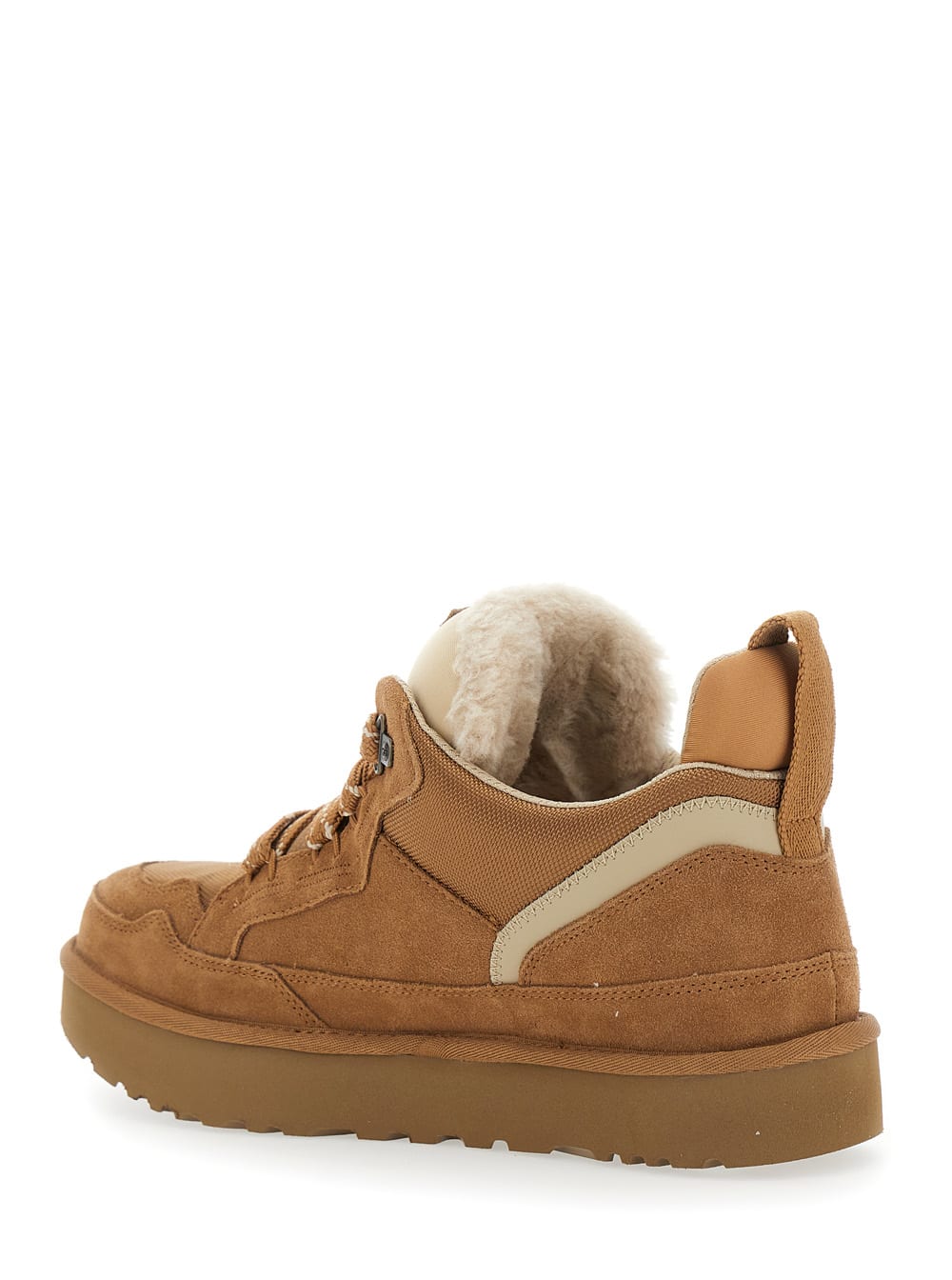Ugg Padded Collar Sneakers With Durable Heel Strap In Brown