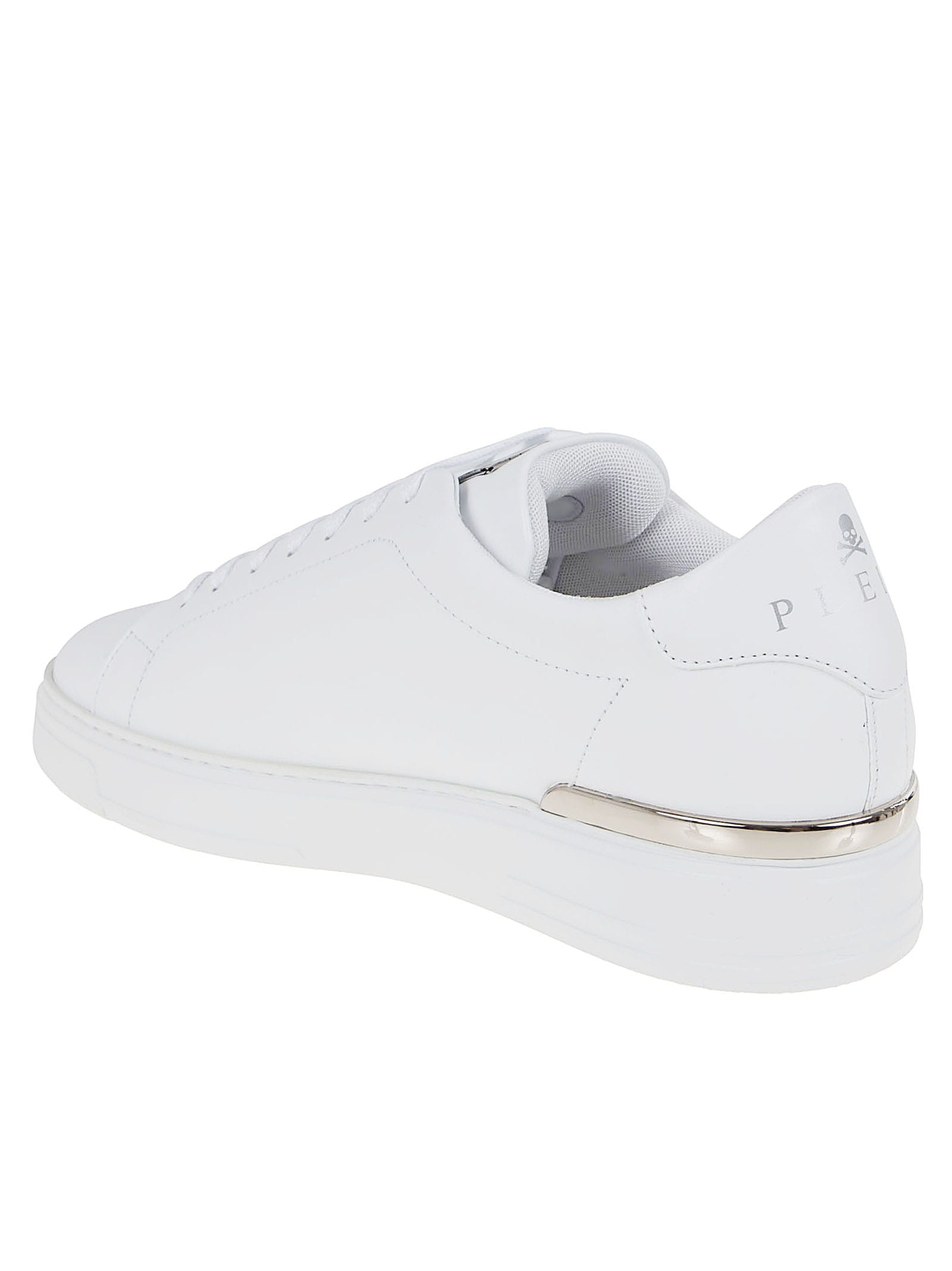 Philipp Plein Low-top Sneakers With Brass Logo Accents In Multi