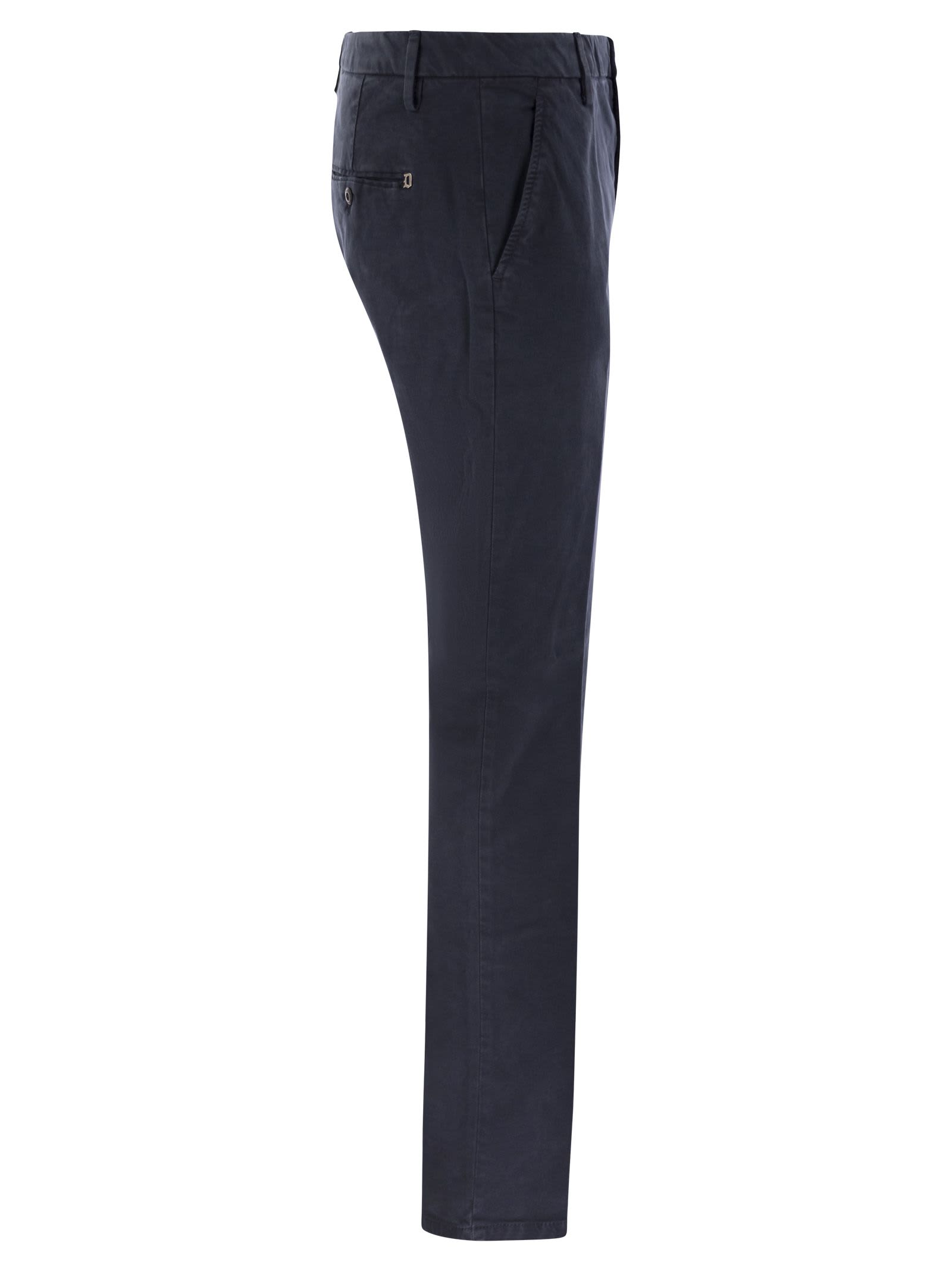 Dondup Men's Spiritissimo - Regular Chino Trousers In Dark Blue