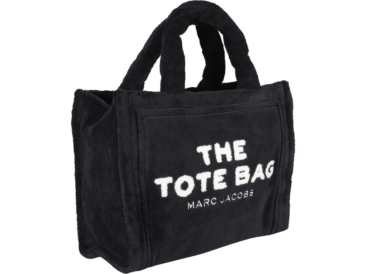 The Small Terry Tote Bag in Black - Marc Jacobs