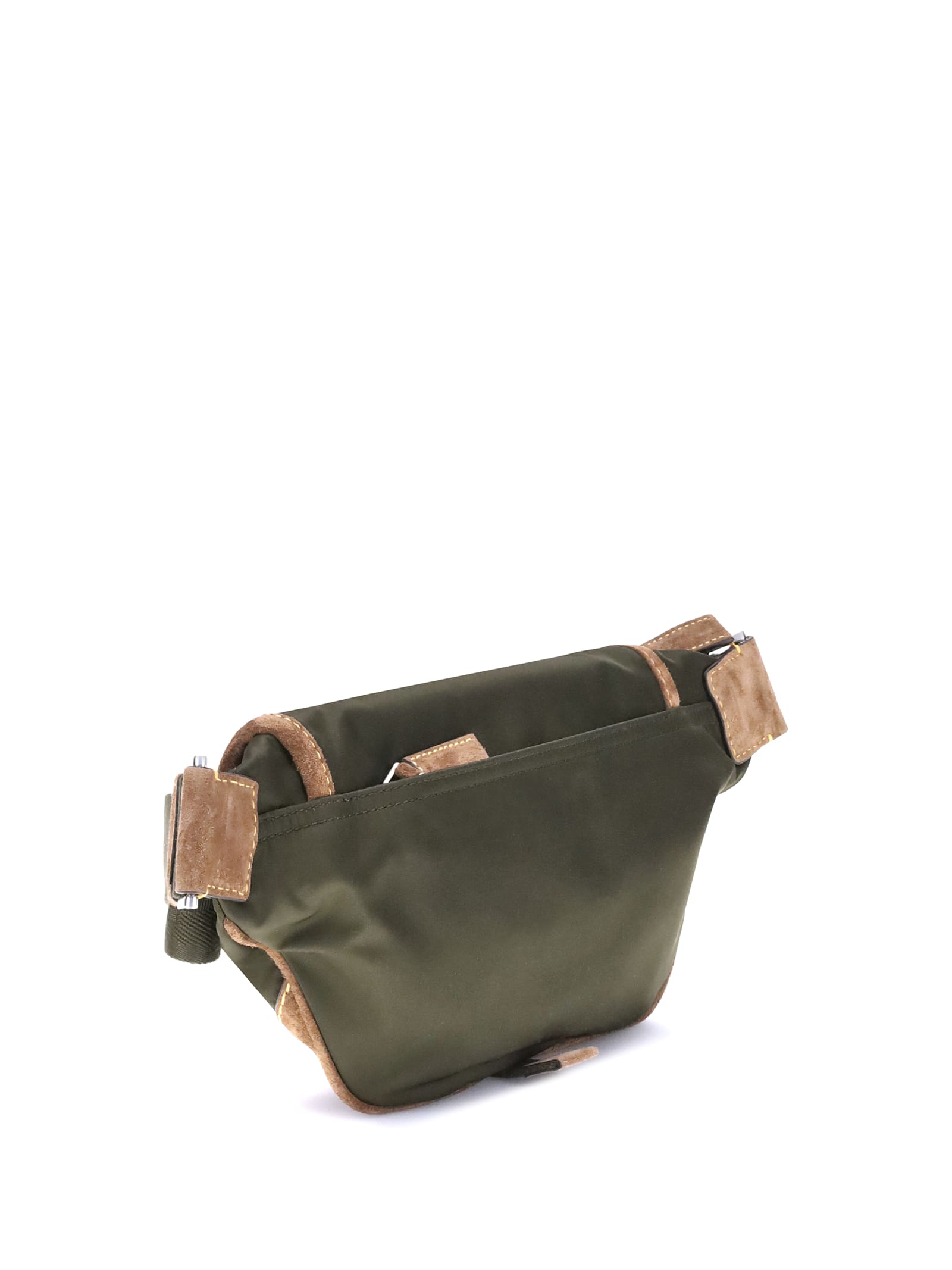 Prada Re-nylon And Suede Fanny Pack