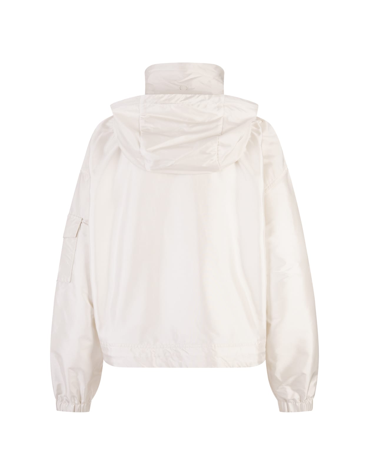 Shop Moncler White Hemar Parka Jacket