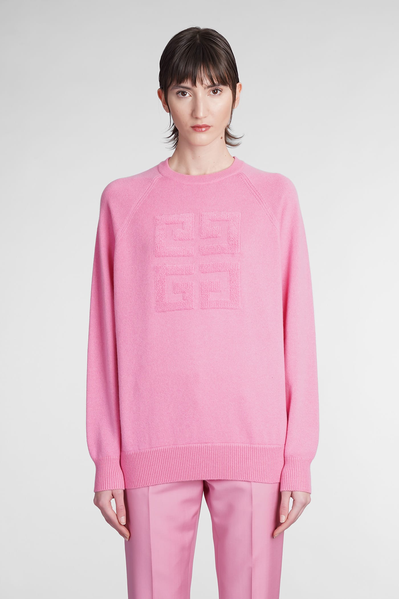 GIVENCHY KNITWEAR IN ROSE-PINK CASHMERE