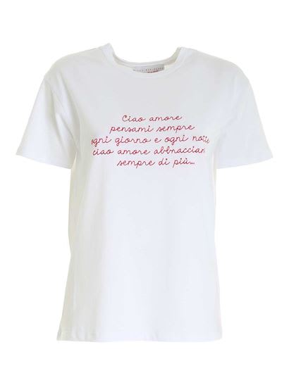 Giada Benincasa Ciao Amore Pensami Sempre T-shirt In White