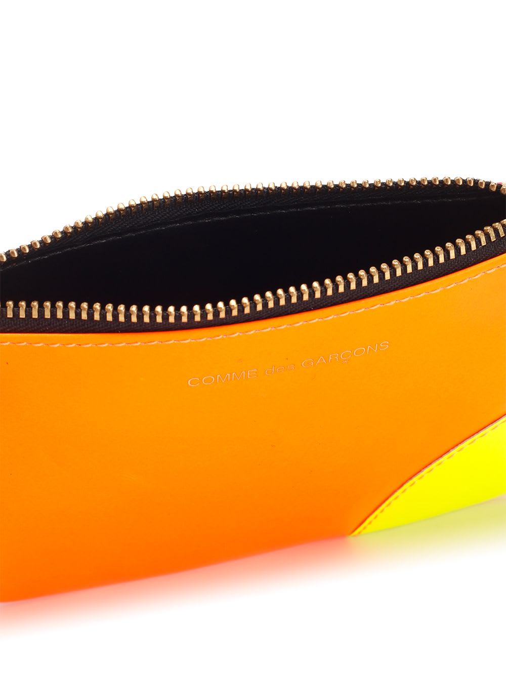 COMME DES GARÇONS TWO-TONE LEATHER COIN PURSE